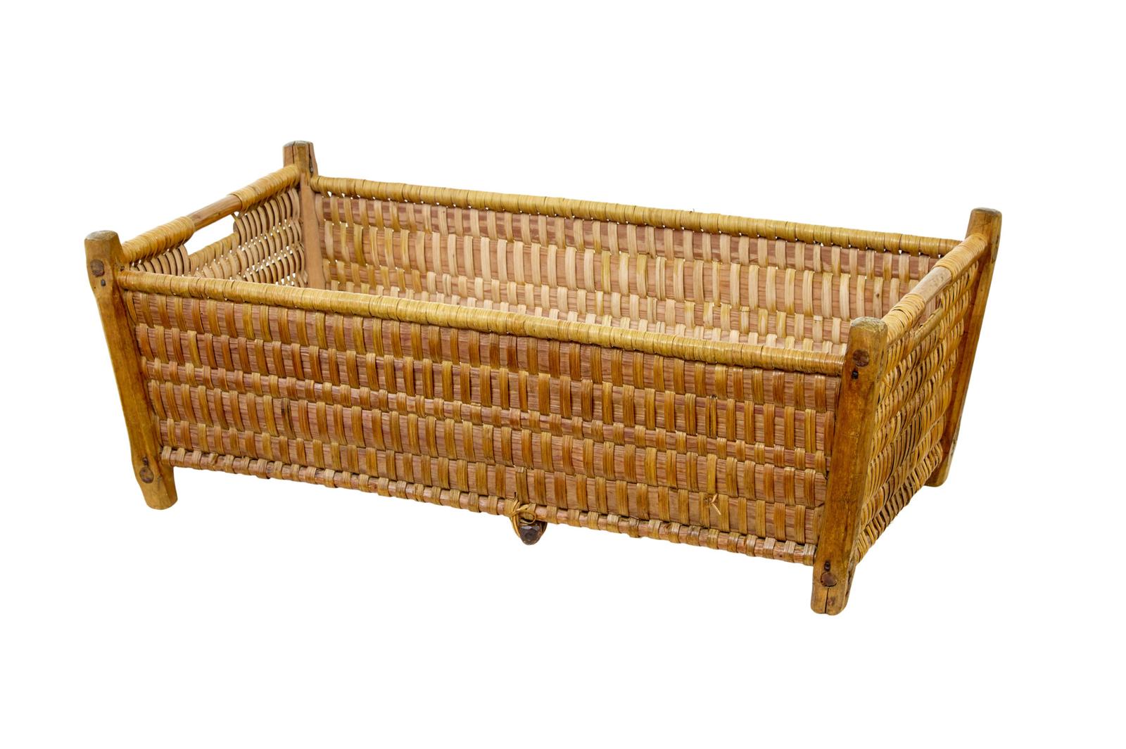 19th Century Scandinavian Woven Pine Basket (1 of 7) 19th Century Scandinavian Woven Pine Basket (1 of 7)