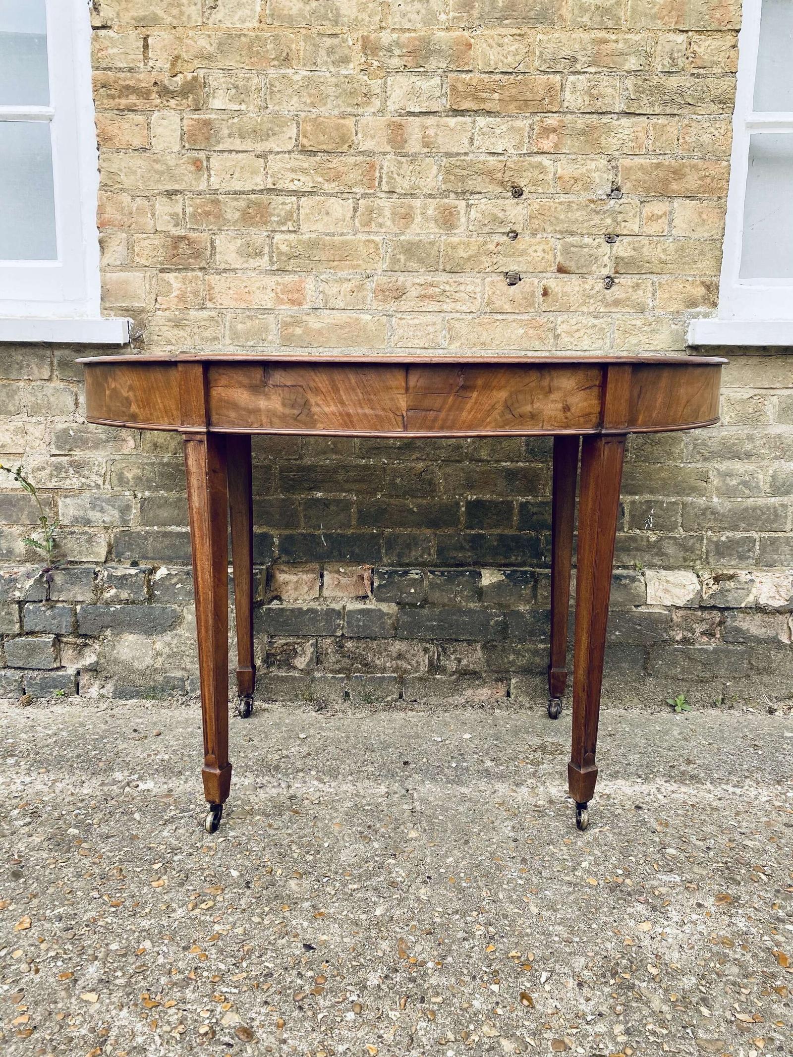 Georgian Mahogany D End Console Table (1 of 8) Georgian Mahogany D End Console Table (1 of 8)
