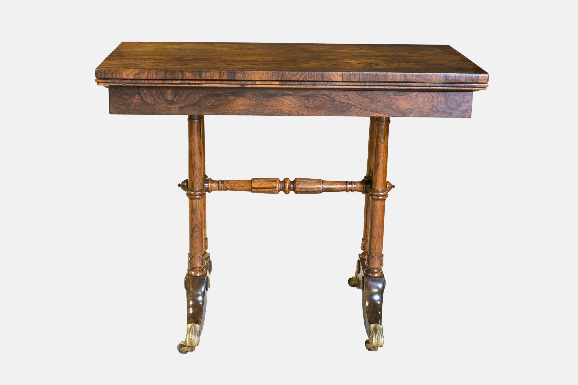 Rosewood Swivel Top Card Table c.1825 (1 of 1) Rosewood Swivel Top Card Table c.1825 (1 of 1)