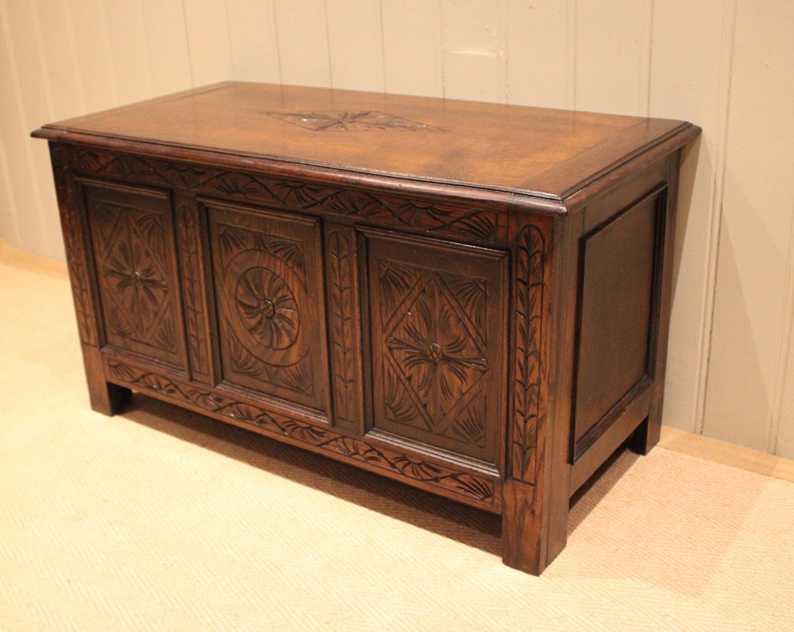 Dark Oak Carved Coffer (1 of 12) Dark Oak Carved Coffer (1 of 12)