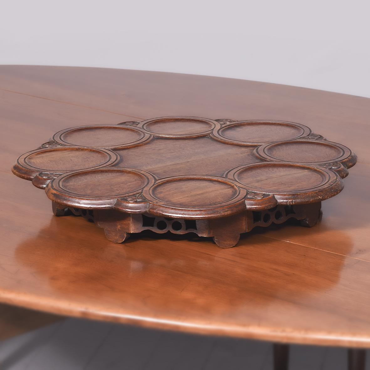 Victorian Carved Oak Lazy Susan (1 of 6) Victorian Carved Oak Lazy Susan (1 of 6)