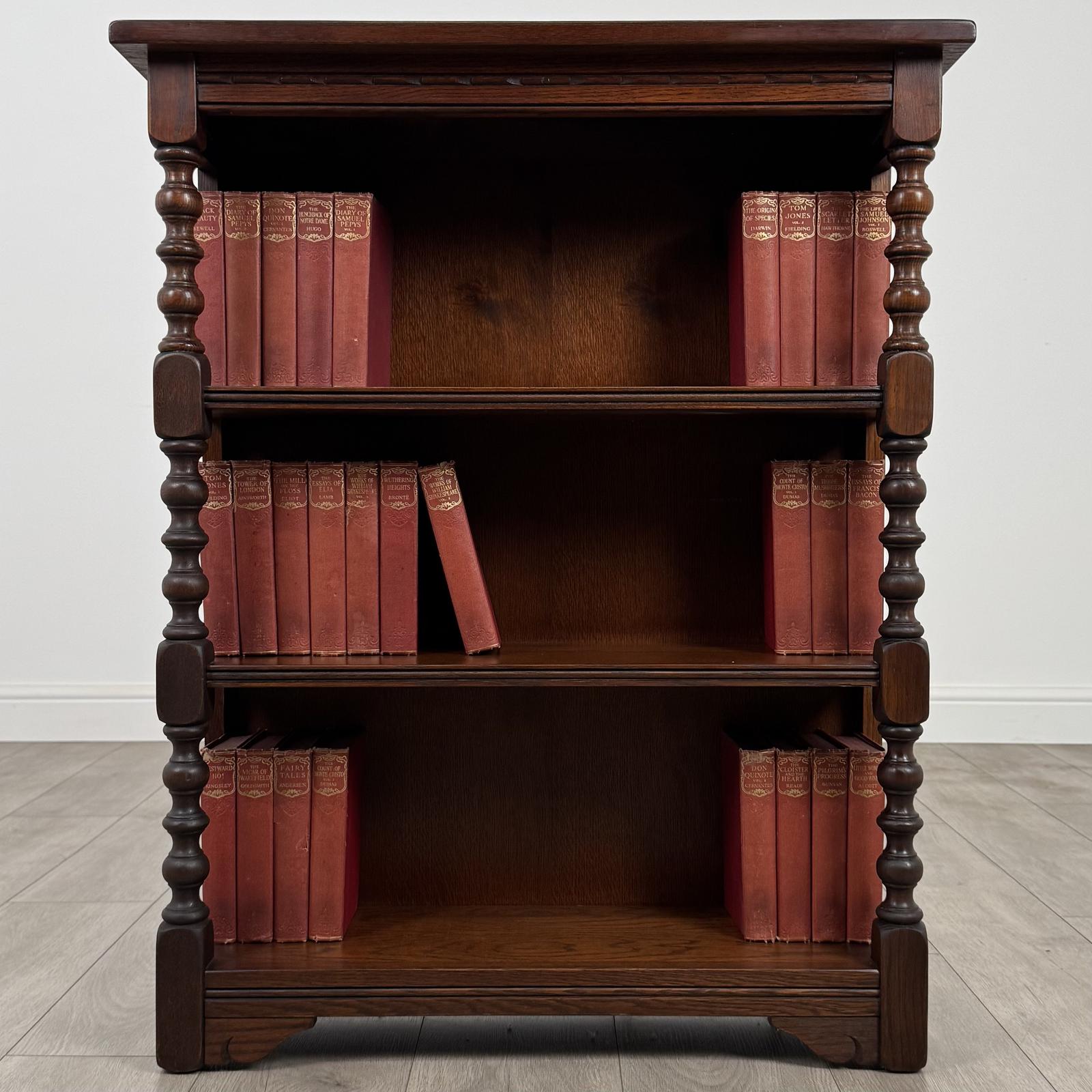 Antique 20th Century Open Bookcase In Oak (1 of 11)