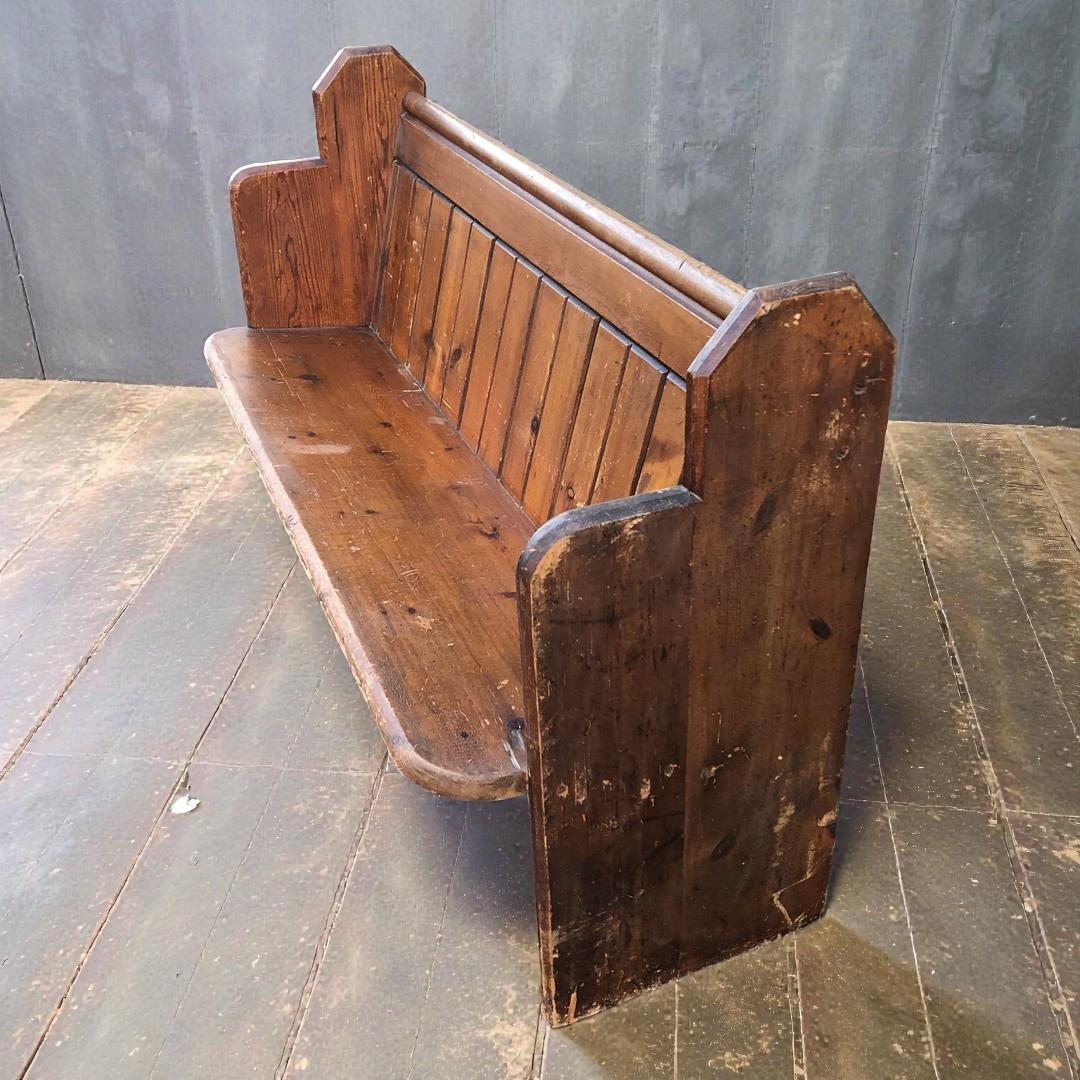 Antique Pine Church Pew Bench (1 of 16) Antique Pine Church Pew Bench (1 of 16)
