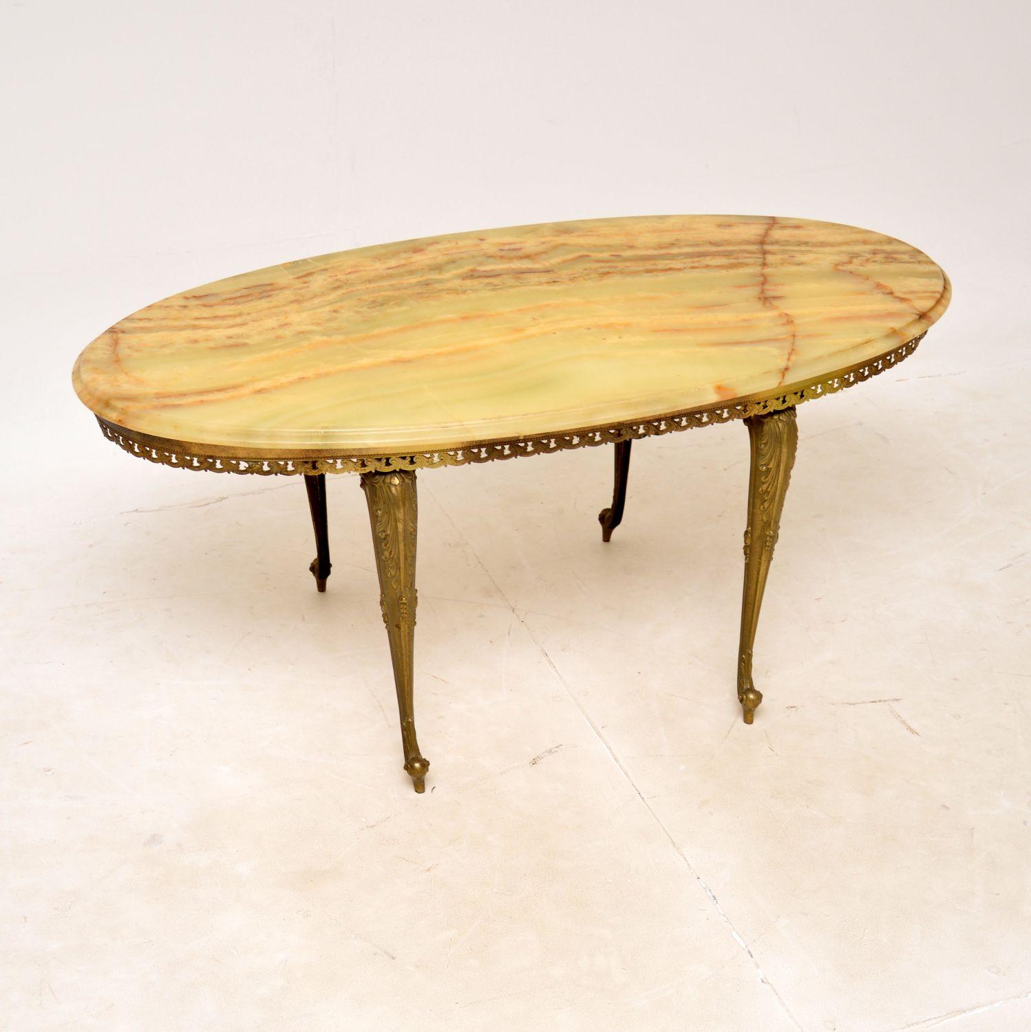 French Brass & Onyx Coffee Table (1 of 11) French Brass & Onyx Coffee Table (1 of 11)