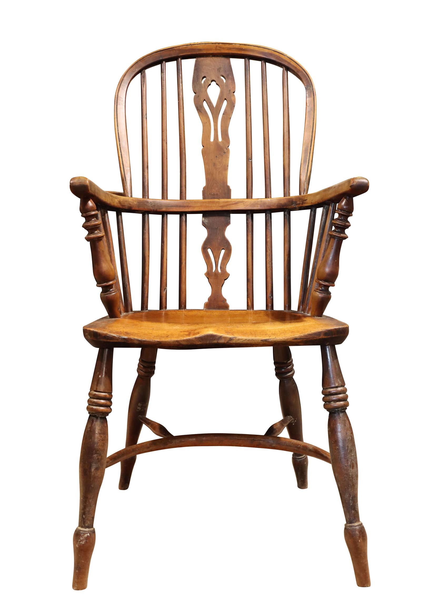 Early 19th Century Yew Wood Windsor Armchair c.1830 (1 of 4) Early 19th Century Yew Wood Windsor Armchair c.1830 (1 of 4)