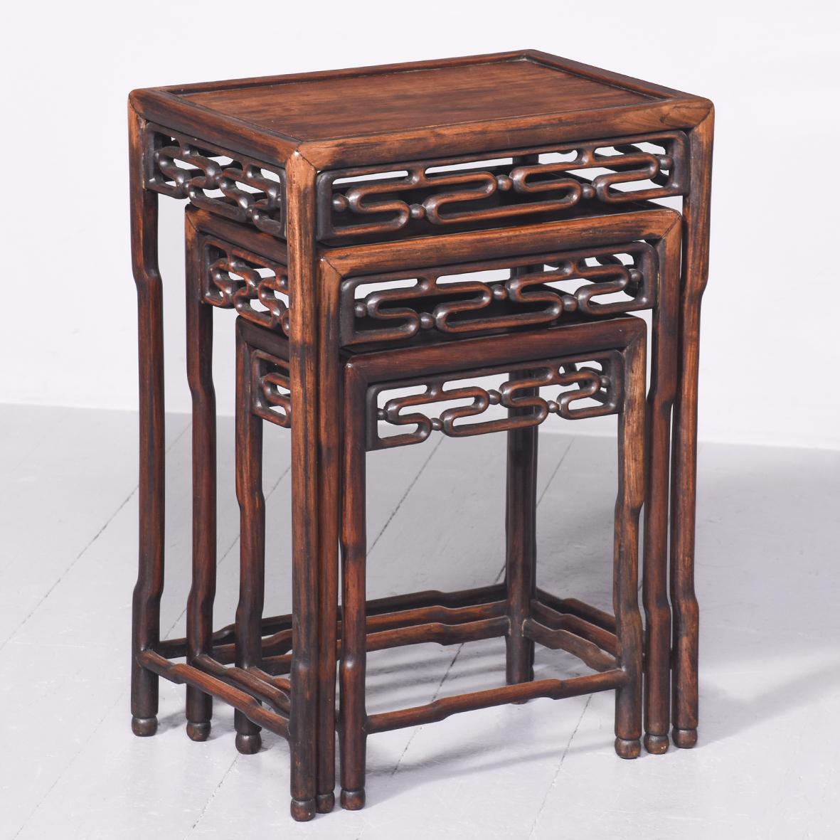 Nest of Three Huanghuali Tables (1 of 8)