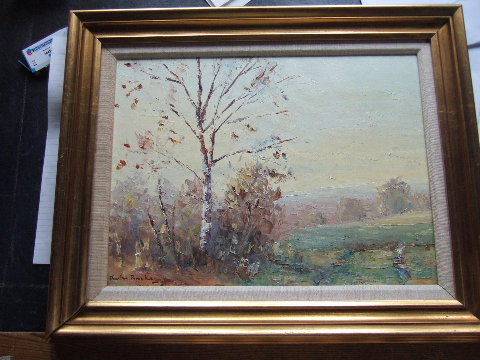 Charles Brooker Oil on Board - Part of Ashdown Forest (1 of 4)