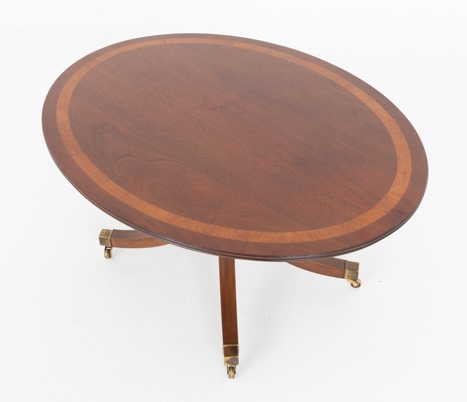 Quality Mahogany Regency Style Oval Coffee Table (1 of 5) Quality Mahogany Regency Style Oval Coffee Table (1 of 5)