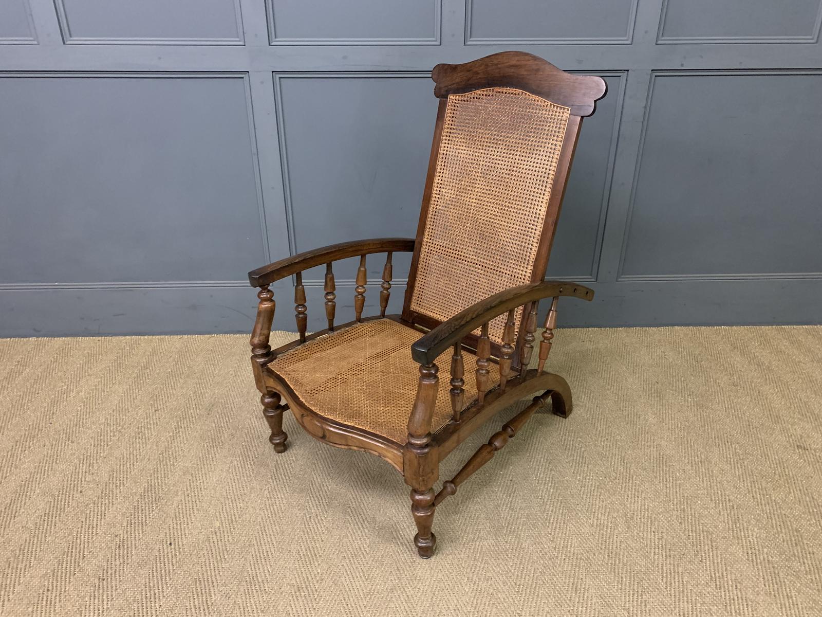 19th Century Colonial Reclining Plantation Chair (1 of 14)