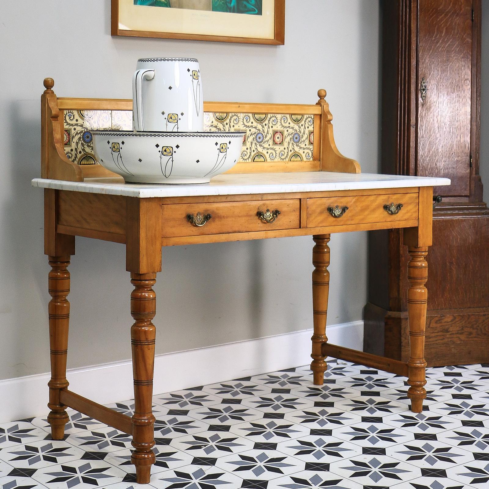Antique Marble Top Wash Stand Side Table Kitchen Side Table (1 of 21) Antique Marble Top Wash Stand Side Table Kitchen Side Table (1 of 21)