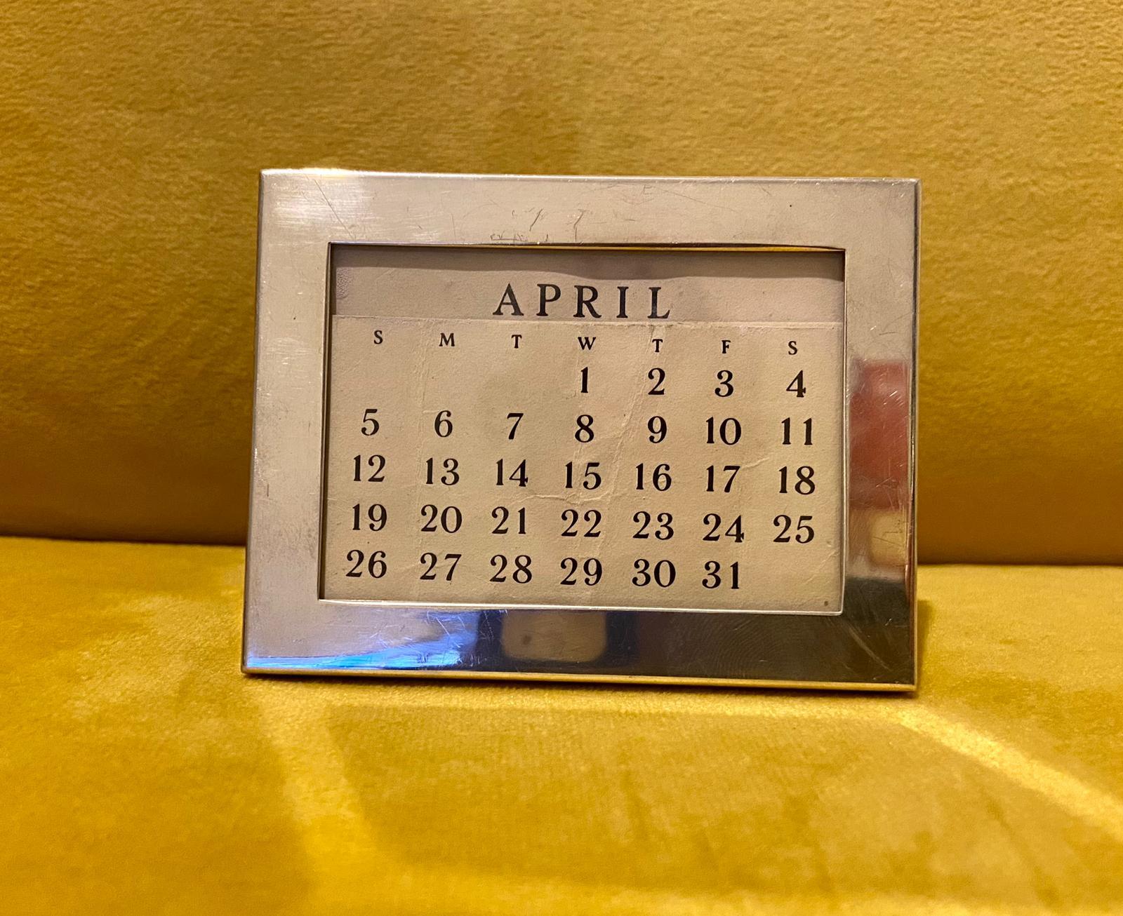 Tiffany & Co Sterling Silver Perpetual Desk Calendar (1 of 9) Tiffany & Co Sterling Silver Perpetual Desk Calendar (1 of 9)