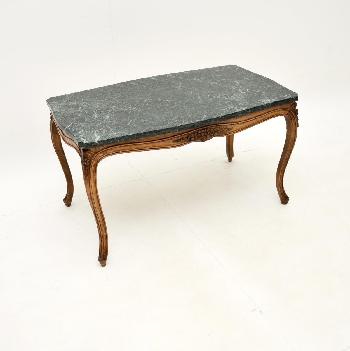 French Marble Top Coffee Table (1 of 8) French Marble Top Coffee Table (1 of 8)