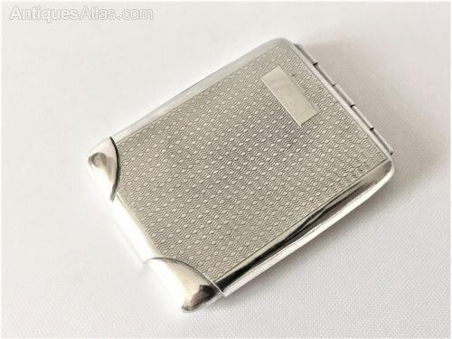 Charming Art Deco Silver Match Book Holder (1 of 6) Charming Art Deco Silver Match Book Holder (1 of 6)