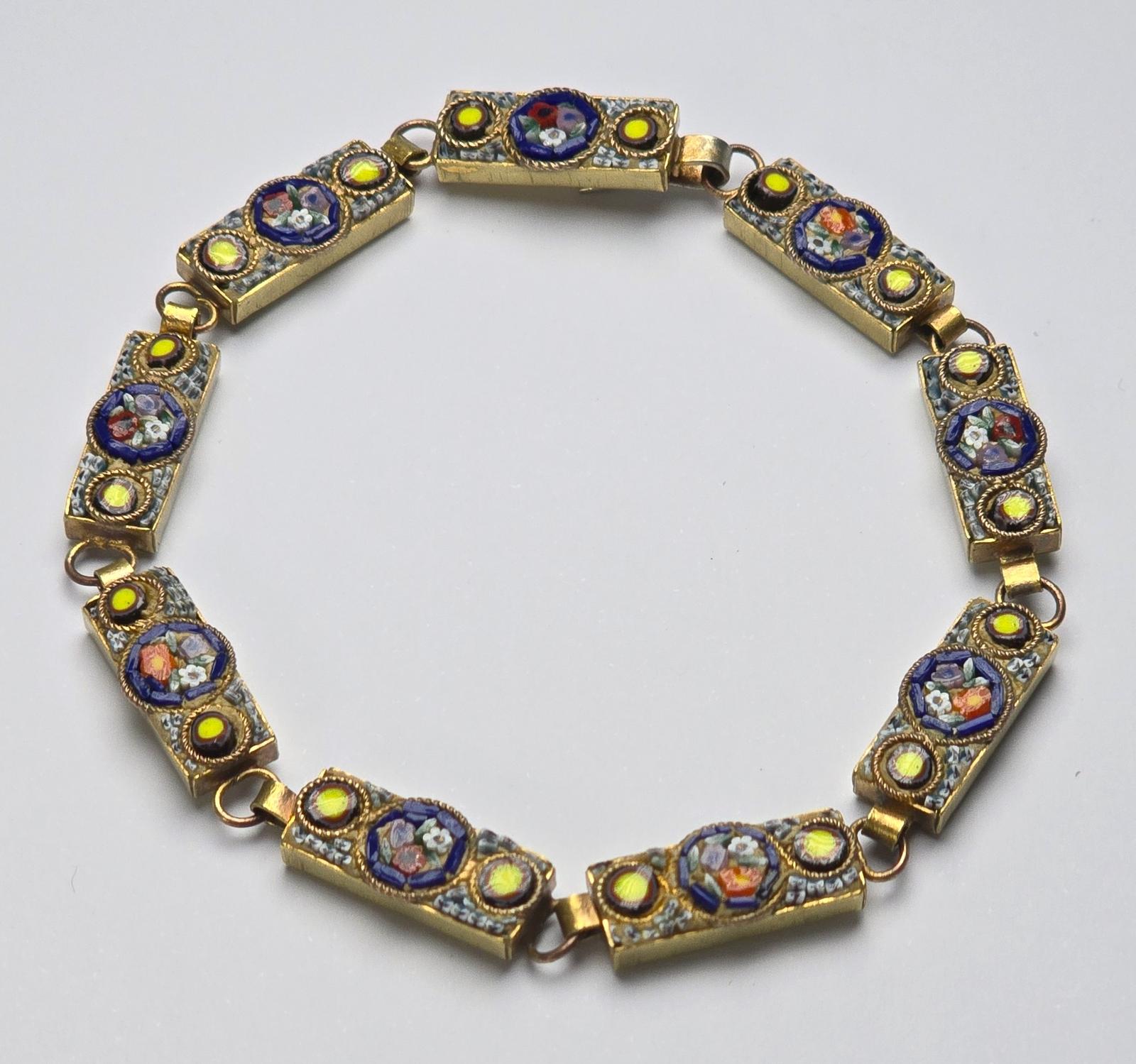 A Fine Italian Micro Mosaic Bracelet (1 of 8)