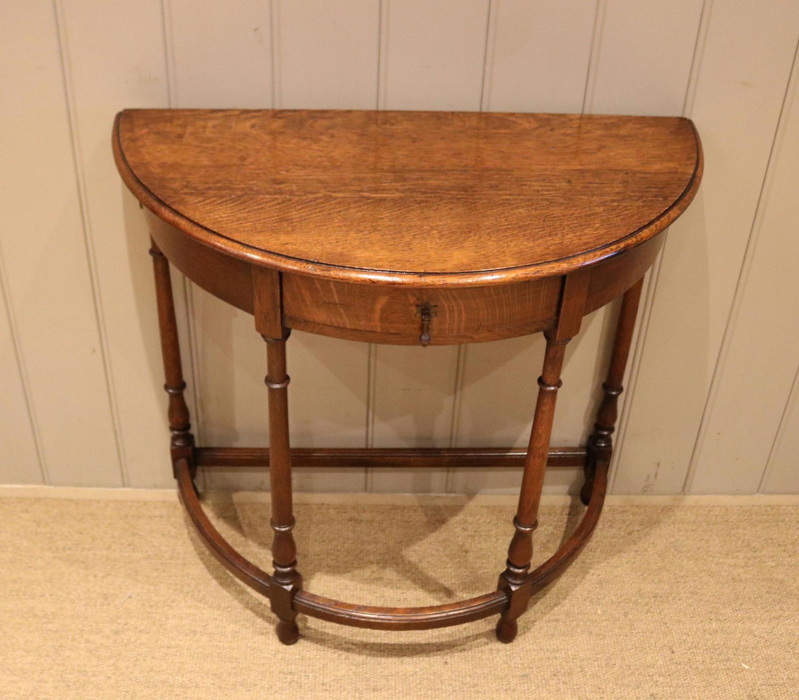 Oak Demi Lune Table (1 of 11) Oak Demi Lune Table (1 of 11)