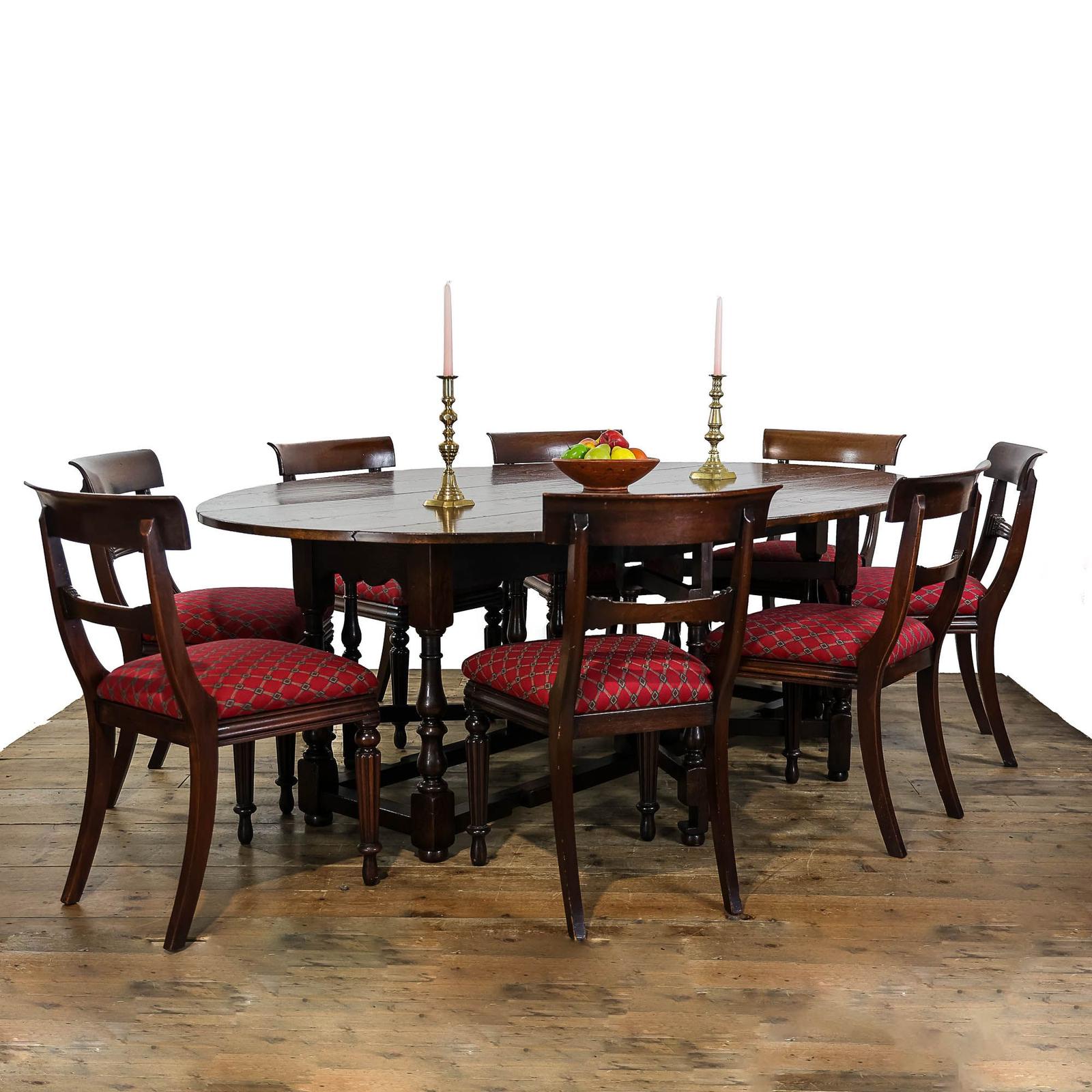 Large Impressive Antique Oak Gateleg Table (1 of 8)