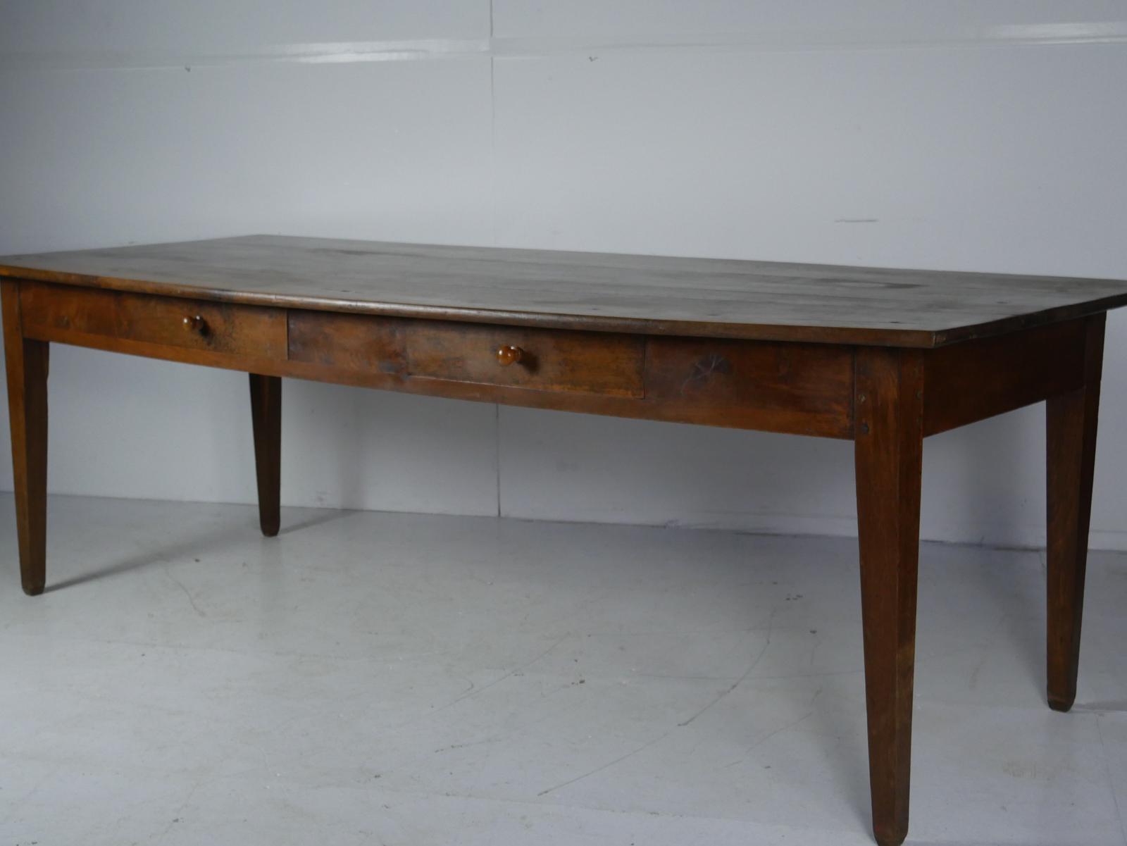 19th Century Oak Kitchen Dining Refectory Table (1 of 10) 19th Century Oak Kitchen Dining Refectory Table (1 of 10)