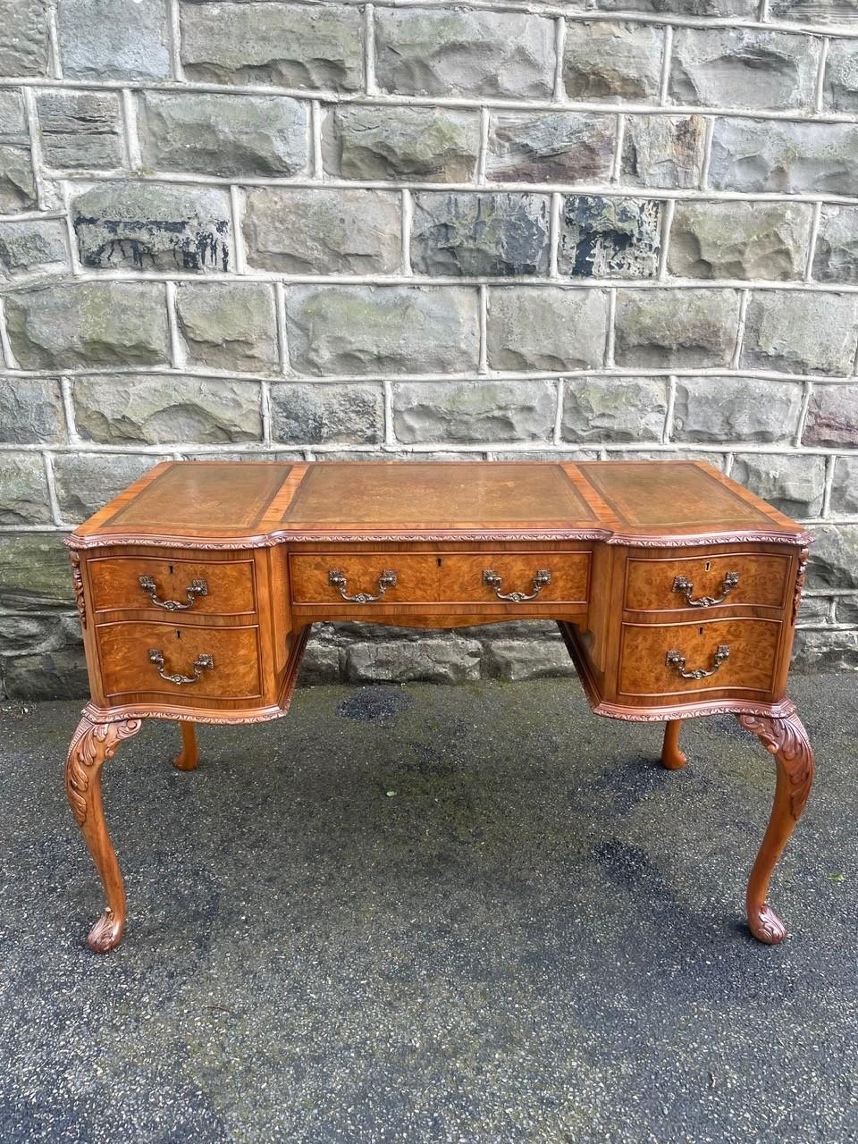 Antique Burr Walnut Writing Desk (1 of 15) Antique Burr Walnut Writing Desk (1 of 15)