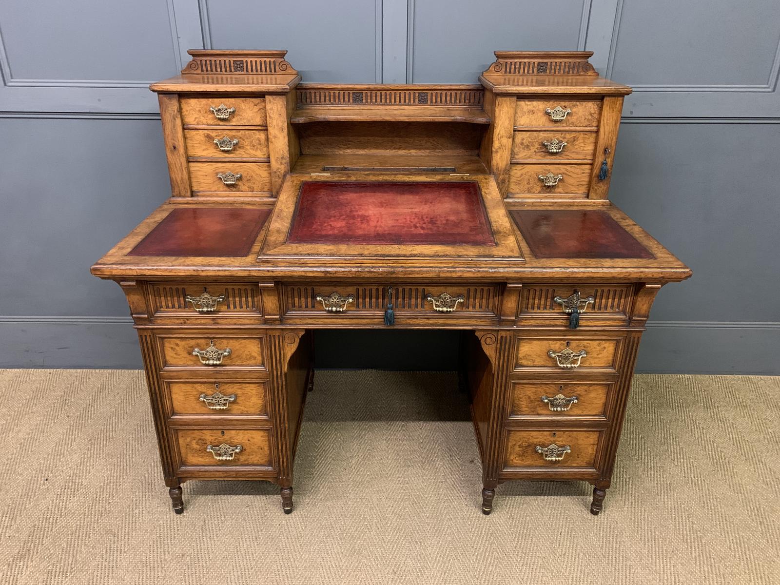 Victorian Dickens Desk by Maple & Co (1 of 21)
