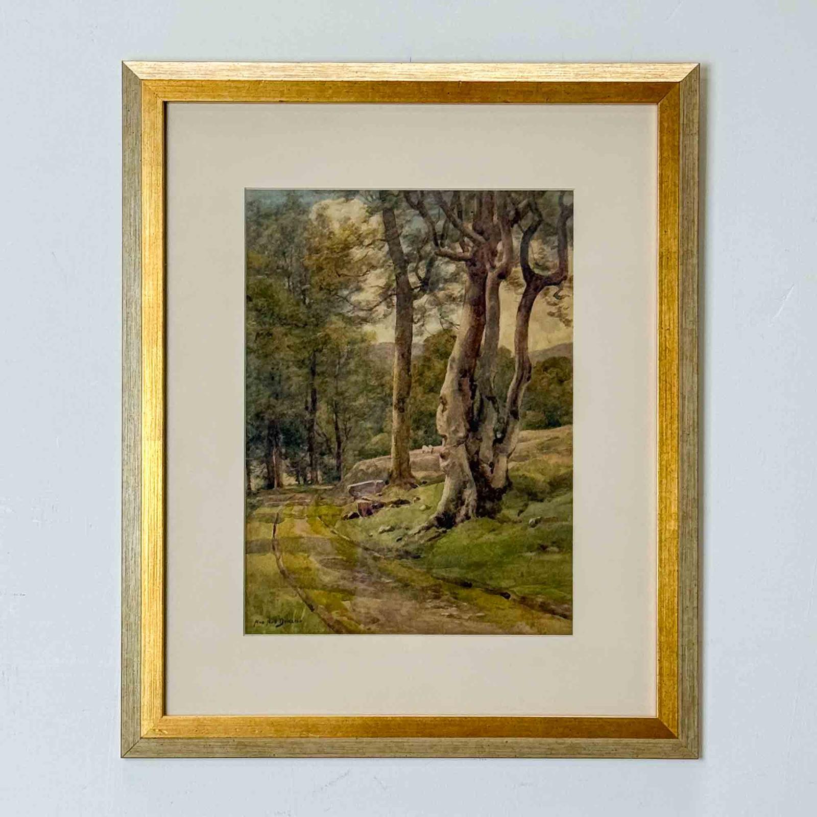 Woodland Landscape Watercolour by Andrew Adie Dalglish (1 of 5)