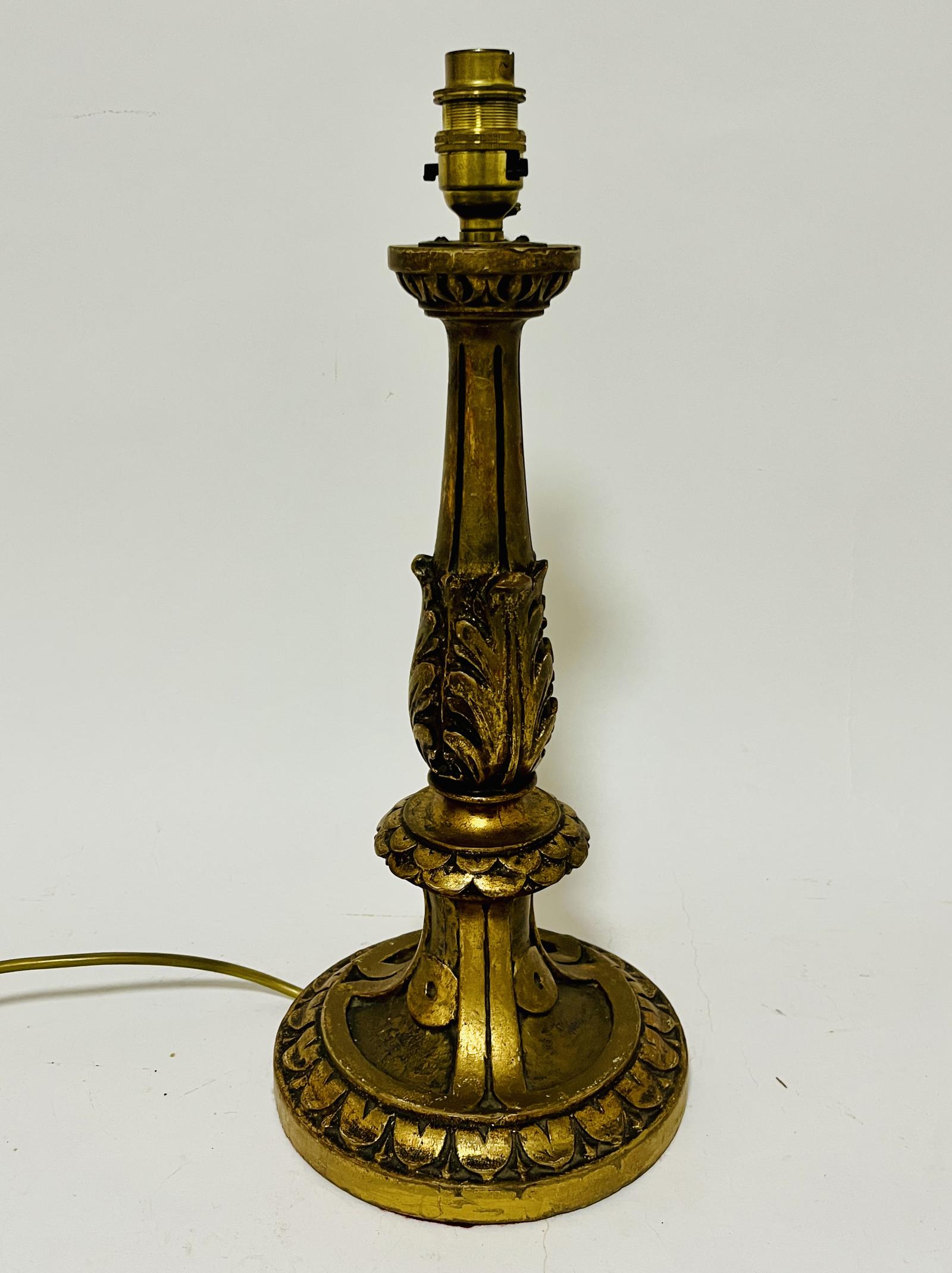 Antique Giltwood Table Lamp (1 of 8) Antique Giltwood Table Lamp (1 of 8)