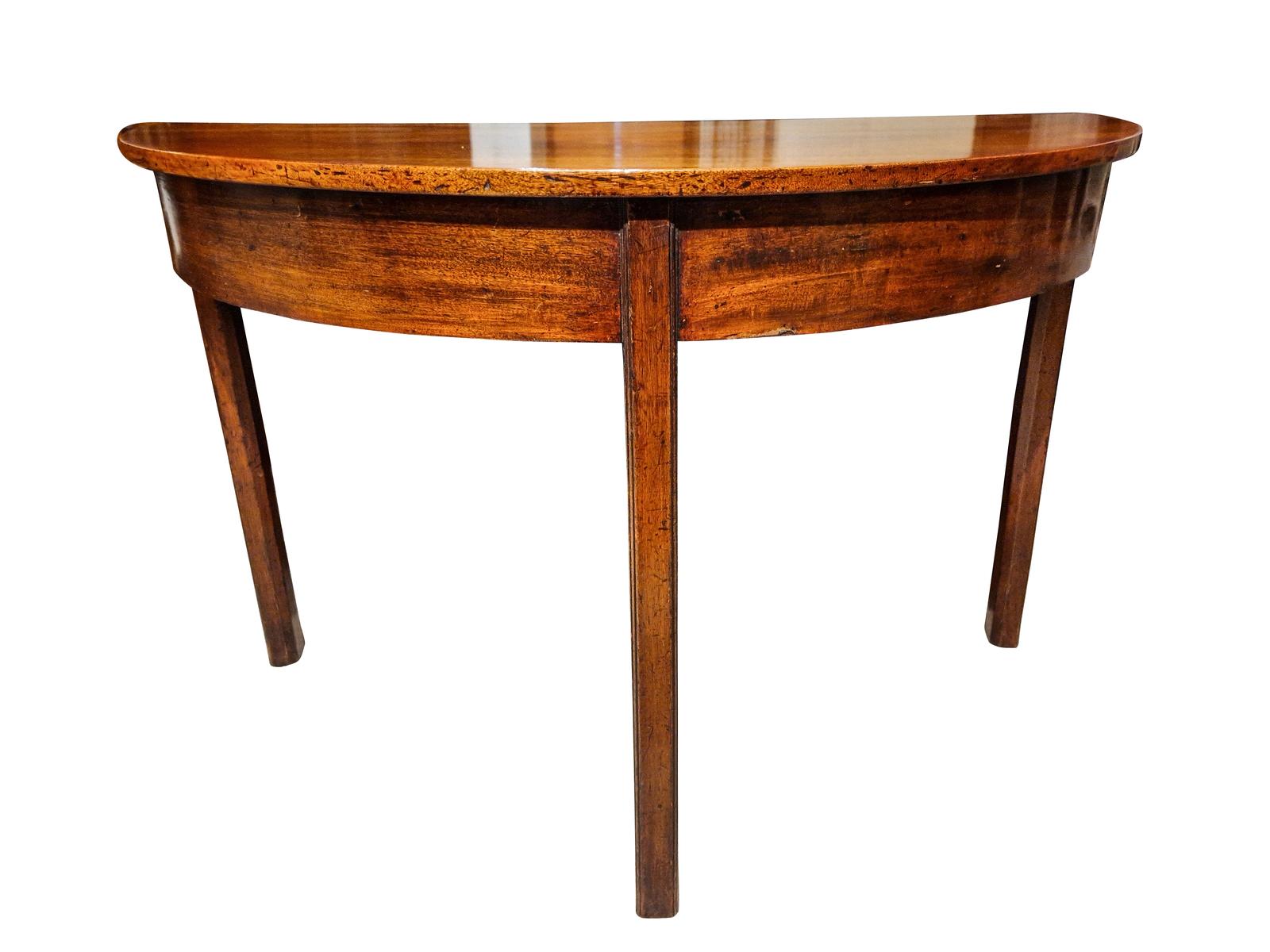 Pair of George III Demi Lune Console Tables (1 of 7) Pair of George III Demi Lune Console Tables (1 of 7)