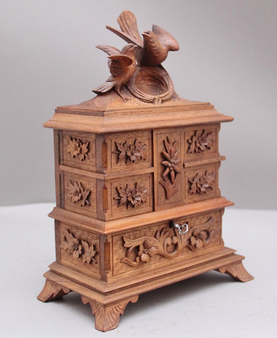 Lovely Quality & Intricate 19th Century Black Forest Jewellery Box (1 of 10) Lovely Quality & Intricate 19th Century Black Forest Jewellery Box (1 of 10)