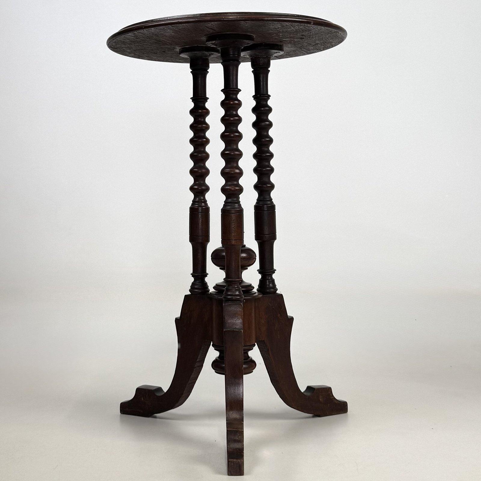 Antique Small Victorian Wine Table | Bobbin Turned Columns | AF-6774 (1 of 6) Antique Small Victorian Wine Table | Bobbin Turned Columns | AF-6774 (1 of 6)
