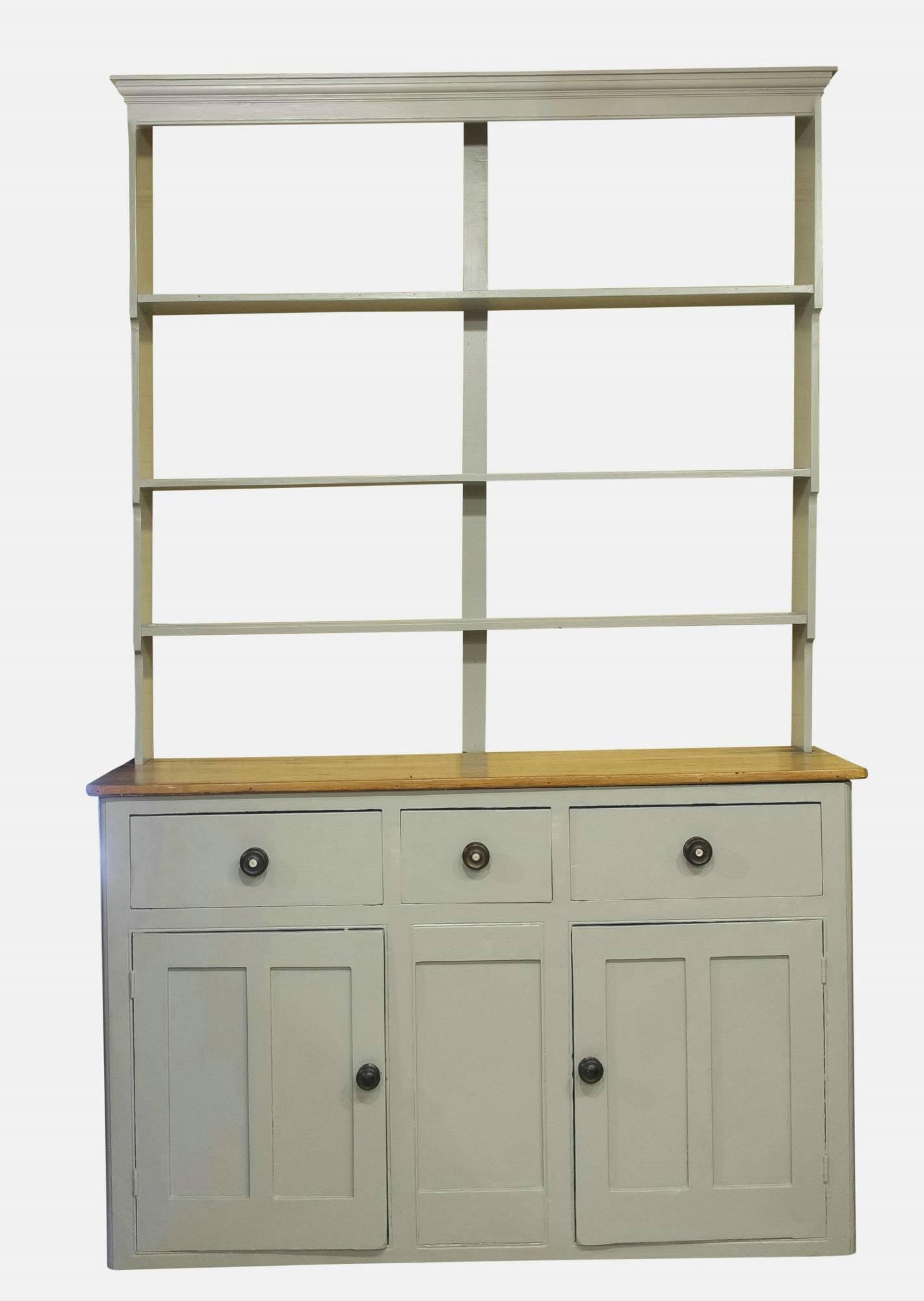 Painted Pine Dresser & Plate Rack (1 of 1) Painted Pine Dresser & Plate Rack (1 of 1)