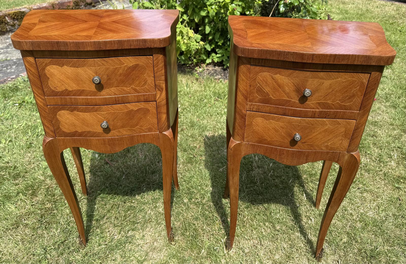 Pair of Kingwood Bedside Tables (1 of 7) Pair of Kingwood Bedside Tables (1 of 7)