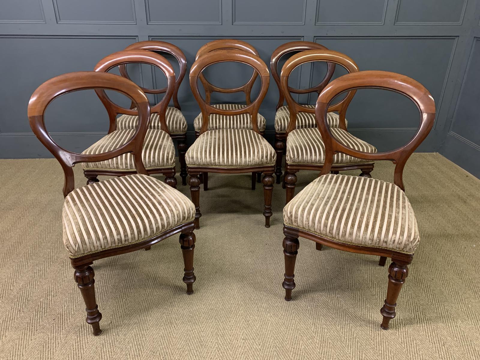 Set of 8 Victorian Mahogany Chairs by Wylie & Lochhead (1 of 15)