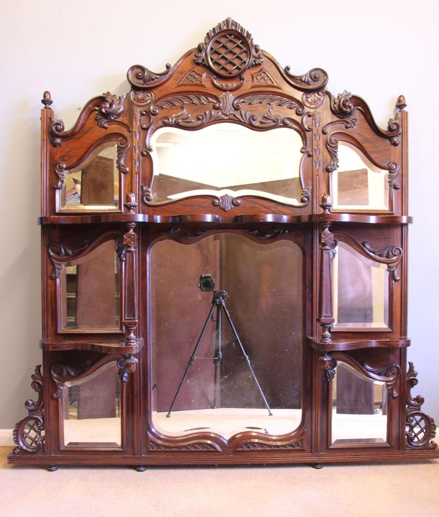 Antique Victorian Large Mahogany Mantle Wall Overmantle Mirror (1 of 6) Antique Victorian Large Mahogany Mantle Wall Overmantle Mirror (1 of 6)