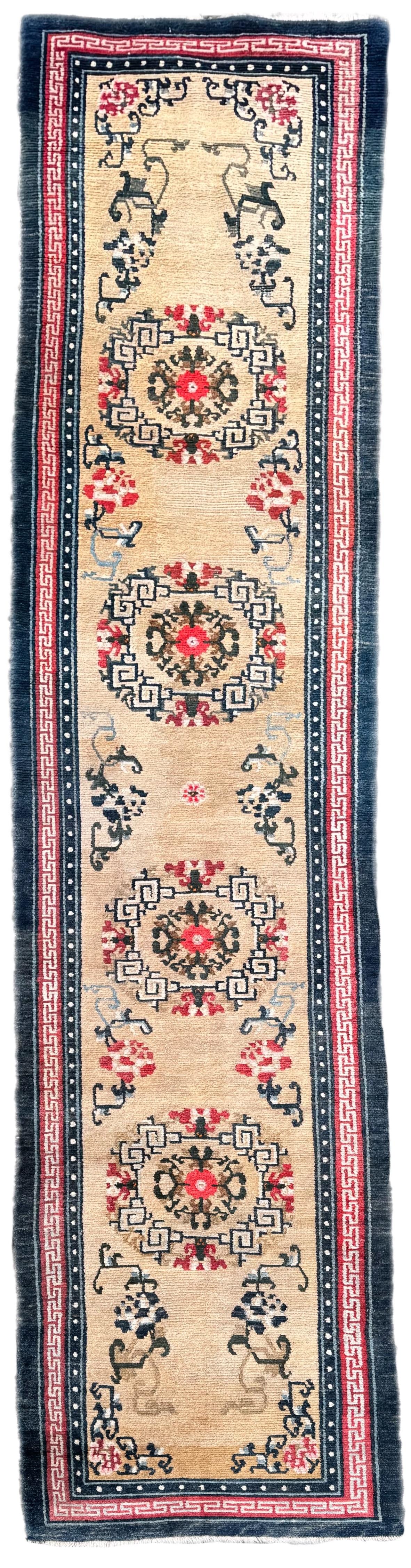 Antique Tibetan Runner 4.03m x 0.81m (1 of 20) Antique Tibetan Runner 4.03m x 0.81m (1 of 20)