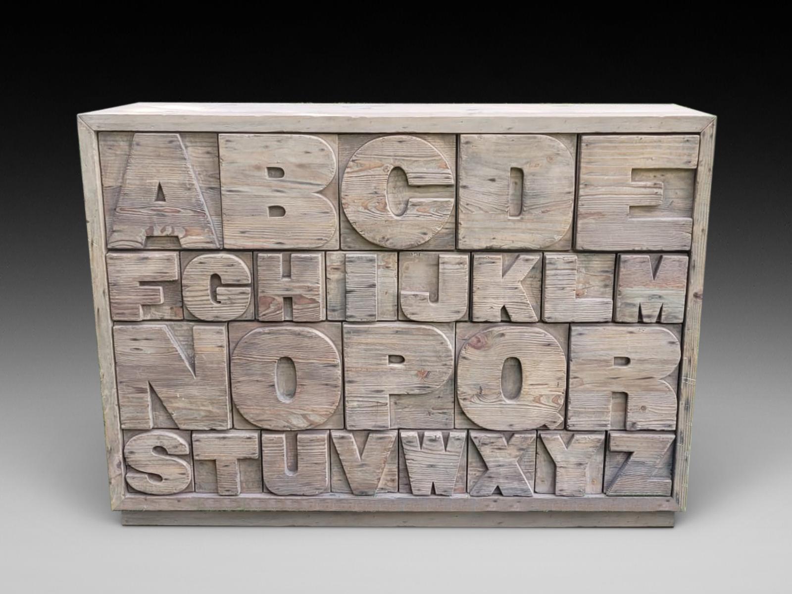 20th Century Decorative Alphabet Chest of Drawers (1 of 4)