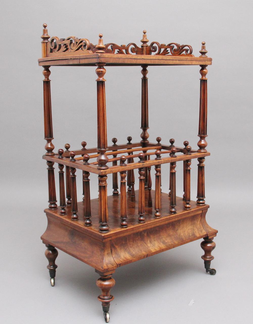 19th Century Walnut Canterbury (1 of 9)