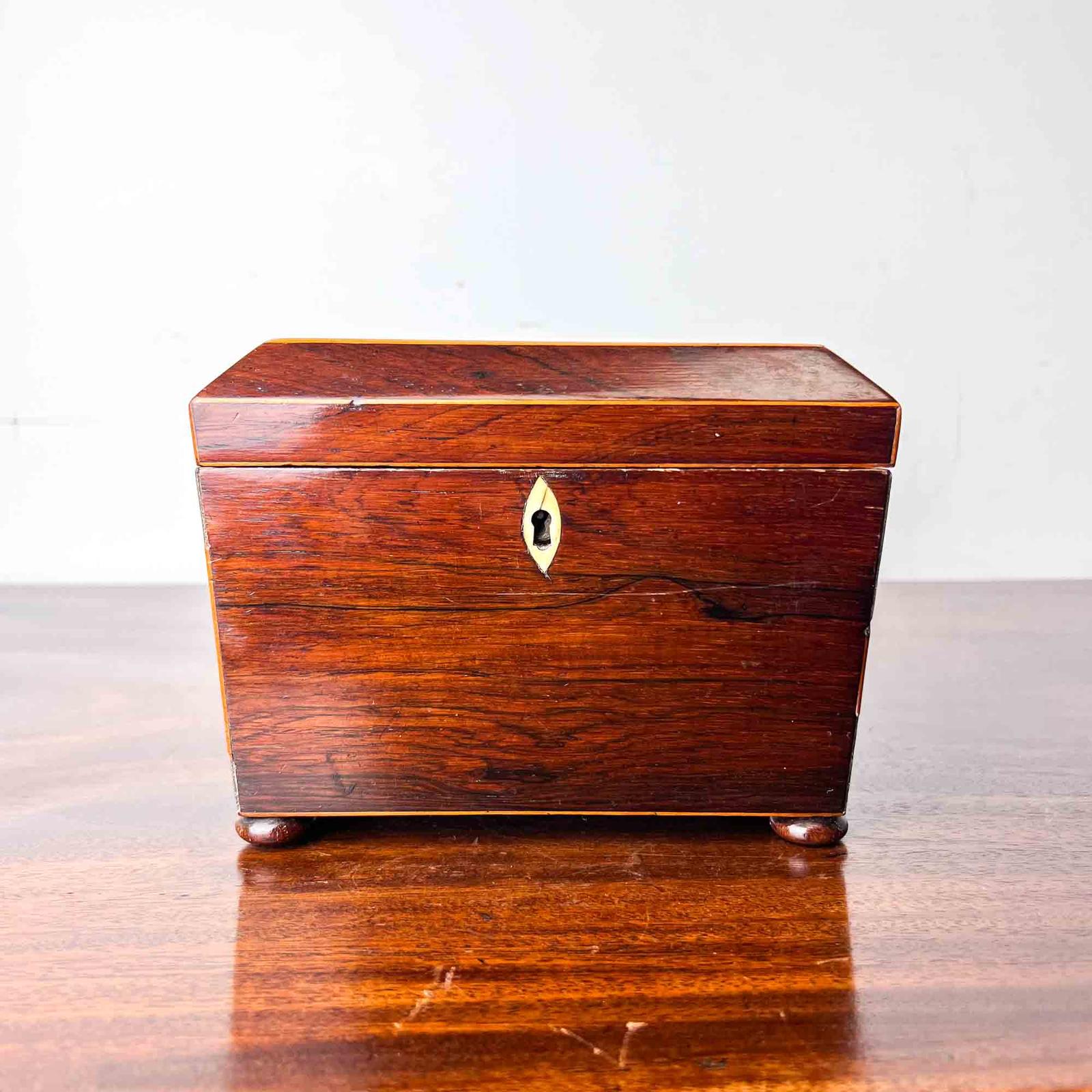 Antique Rosewood Sarcophagus Tea Caddy (1 of 13) Antique Rosewood Sarcophagus Tea Caddy (1 of 13)