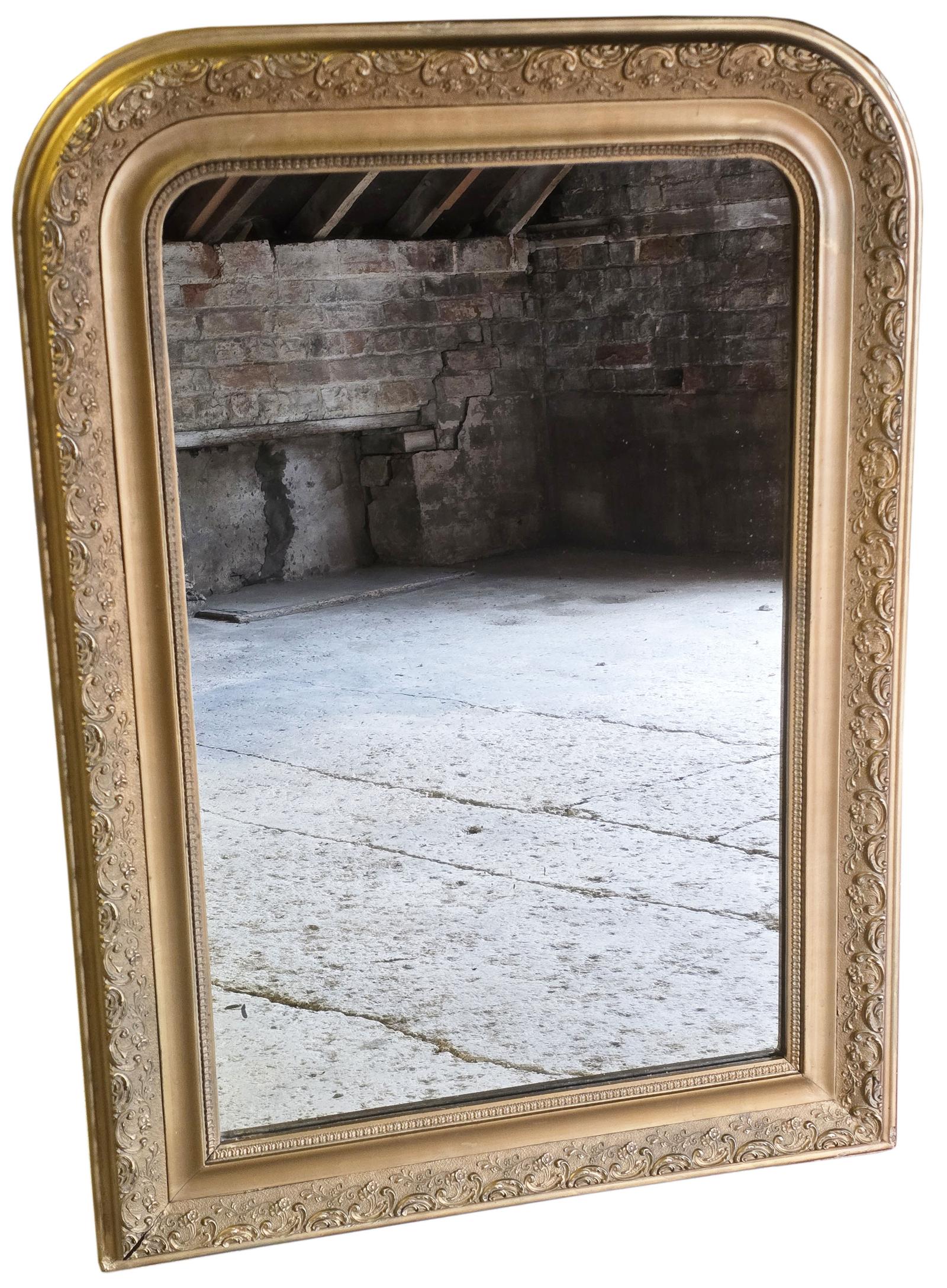 Antique Large Gilt Overmantle Wall Mirror c.1900 - Quality (1 of 7) Antique Large Gilt Overmantle Wall Mirror c.1900 - Quality (1 of 7)