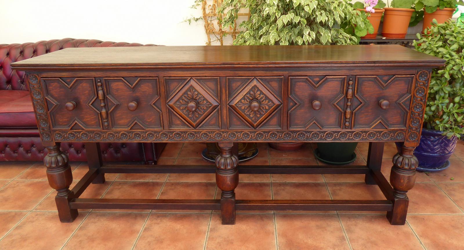 Country Oak Dresser Base Famous Makers  Maple & Co 1880 (1 of 14)