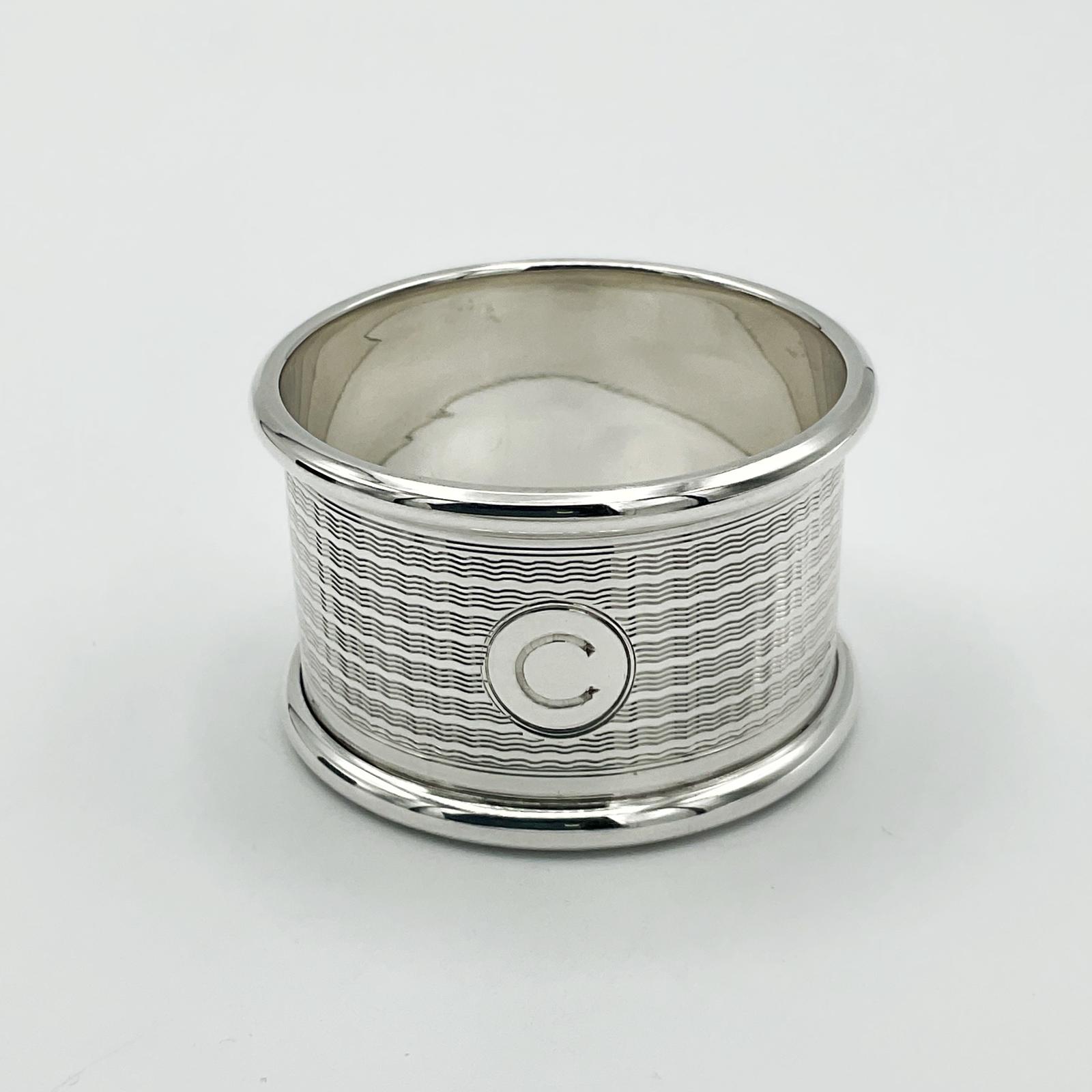 Vintage 1953 Silver Napkin Ring, Gift Box (1 of 9) Vintage 1953 Silver Napkin Ring, Gift Box (1 of 9)