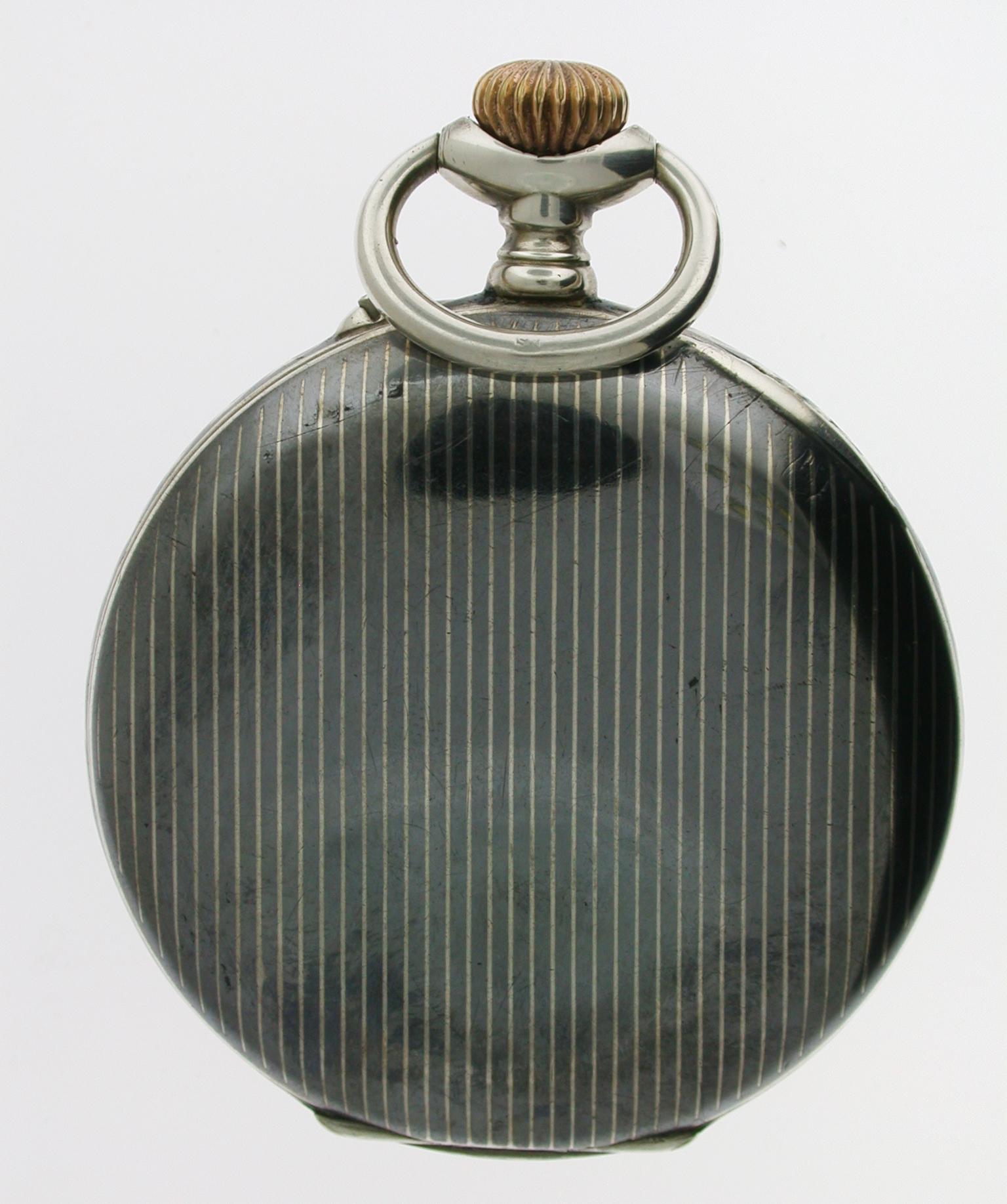 Pocket Watch Silver 0.800 Niello 1925s (1 of 5) Pocket Watch Silver 0.800 Niello 1925s (1 of 5)