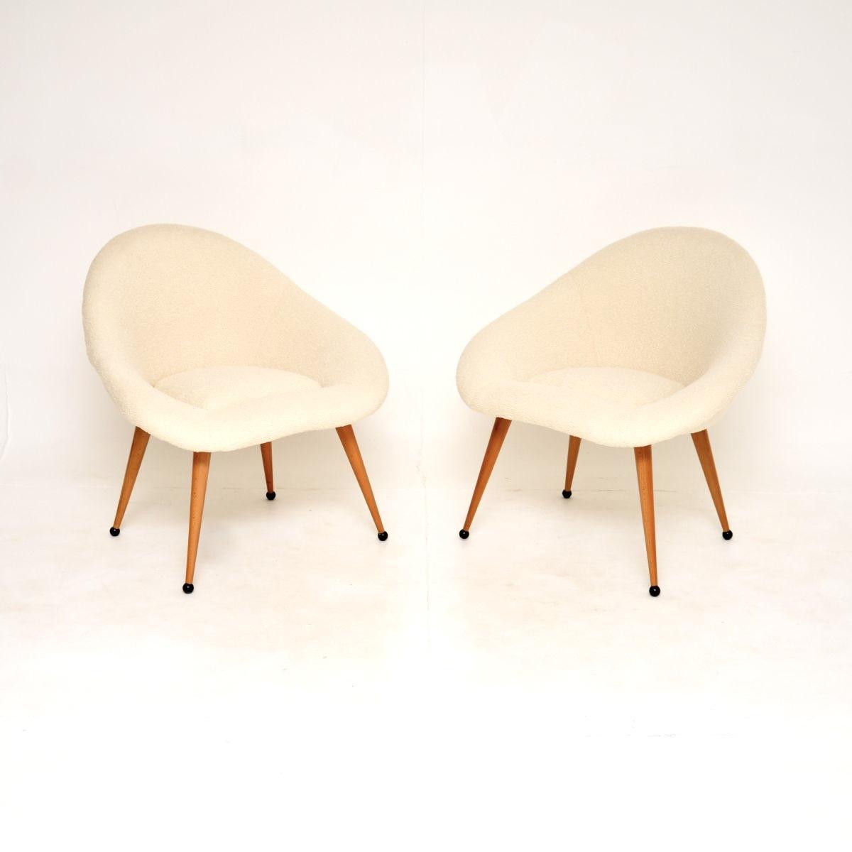 Pair of Vintage French Pod Armchairs (1 of 11)