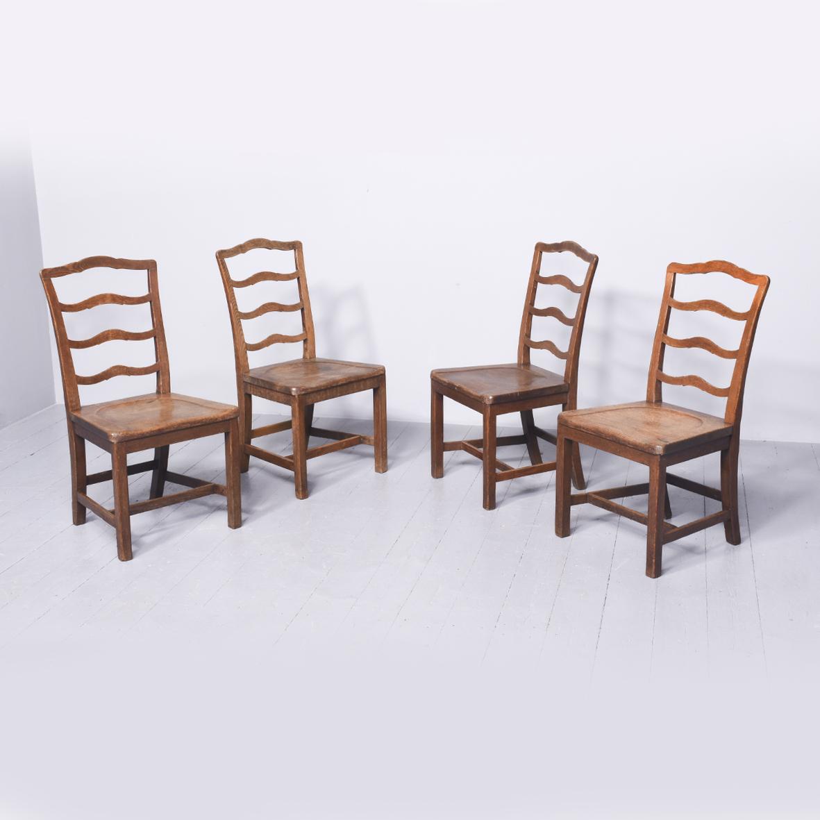 Set of 4 Substantial Country House Oak Side or Dining Chairs (1 of 8) Set of 4 Substantial Country House Oak Side or Dining Chairs (1 of 8)