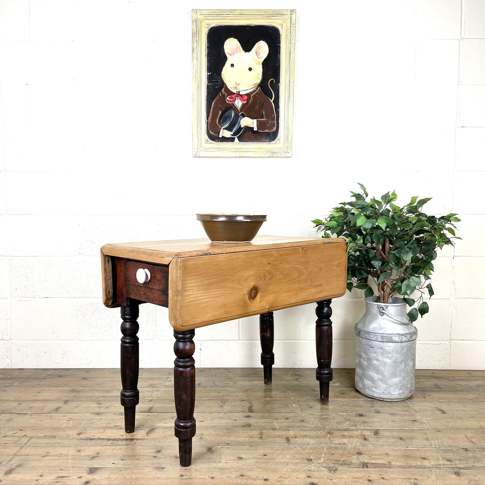 Antique Pine Drop Leaf Table (1 of 11) Antique Pine Drop Leaf Table (1 of 11)