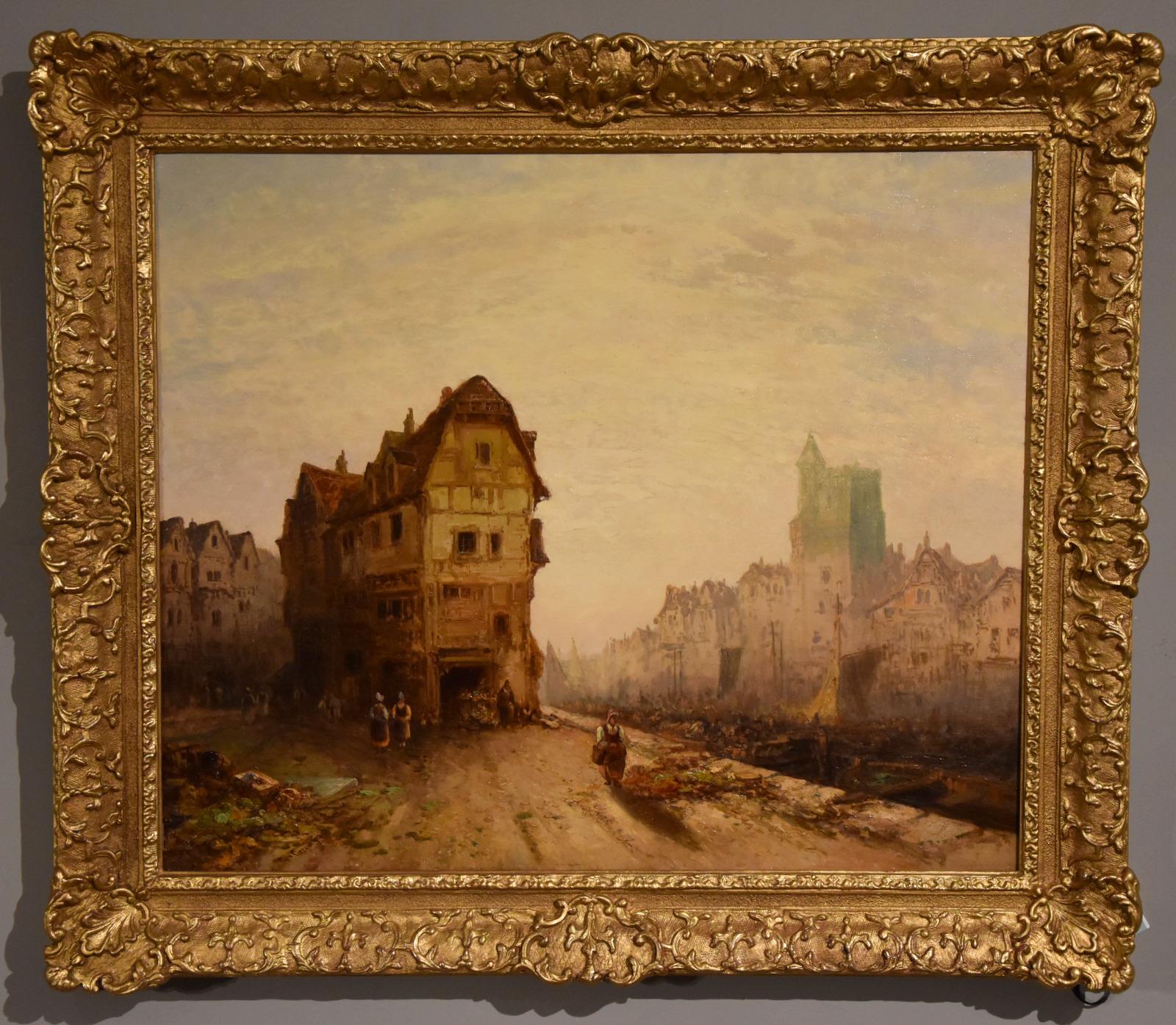 Oil painting by George Gregory “A Rotterdam Canal” (1 of 6)