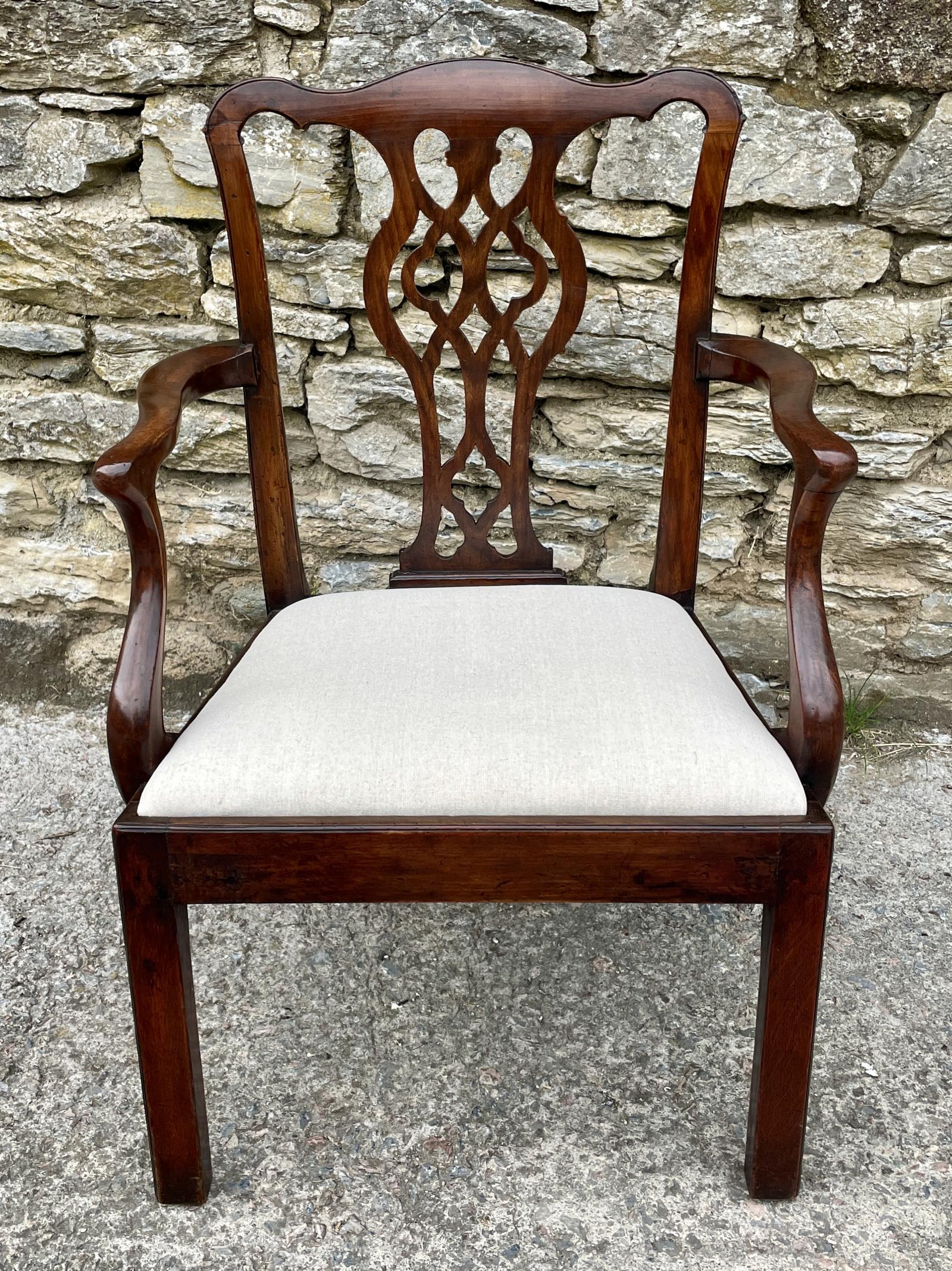 Antique Georgian Mahogany Carver Chair (1 of 15) Antique Georgian Mahogany Carver Chair (1 of 15)