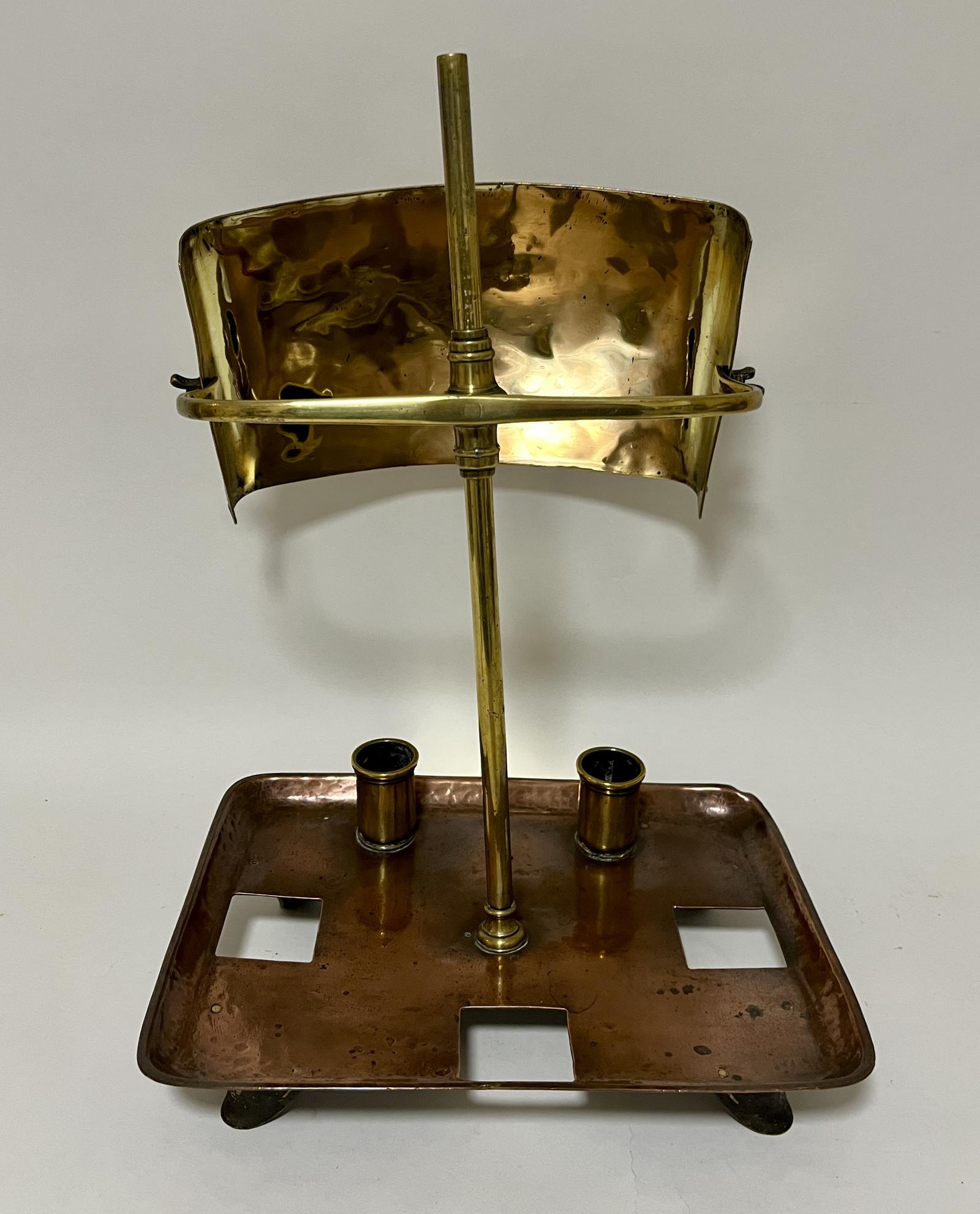 Georgian Brass and Copper Candle Reading Lamp (1 of 15) Georgian Brass and Copper Candle Reading Lamp (1 of 15)