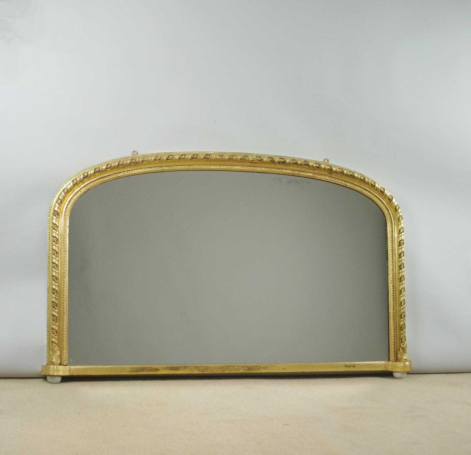 Victorian Gilt Arch Top Overmantle Mirror (1 of 9)