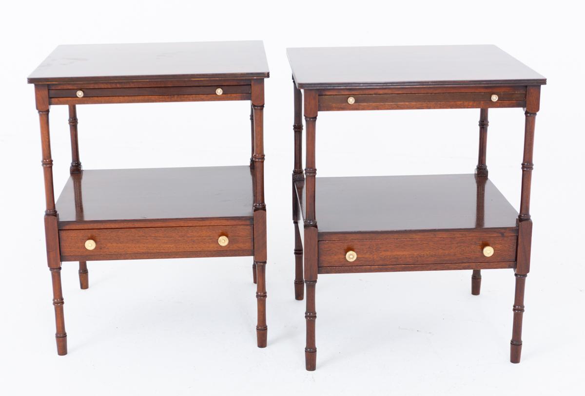 Pair of Mahogany End Tables (1 of 6) Pair of Mahogany End Tables (1 of 6)