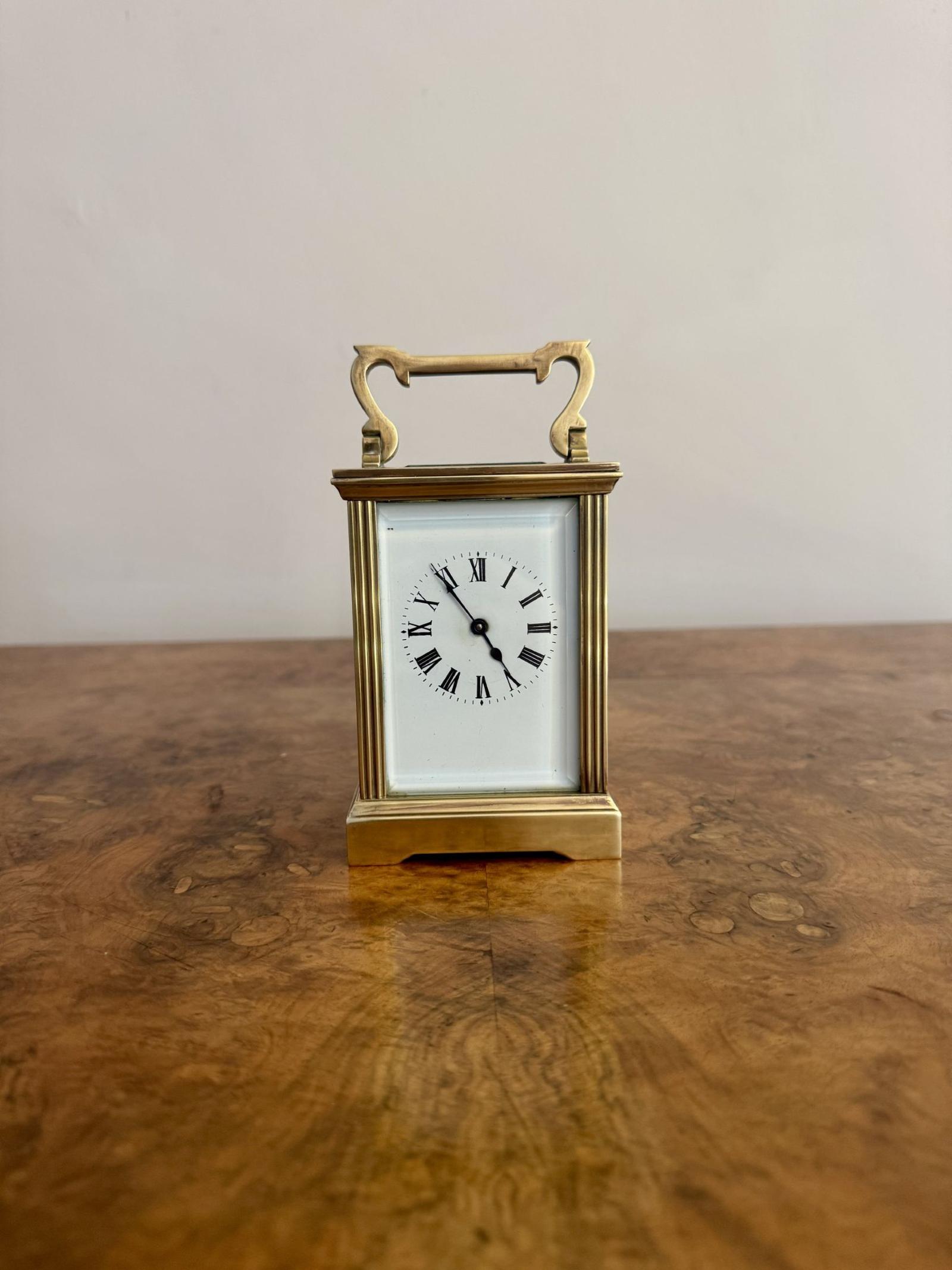 Fine Quality Antique Edwardian Brass Carriage Clock (1 of 4) Fine Quality Antique Edwardian Brass Carriage Clock (1 of 4)