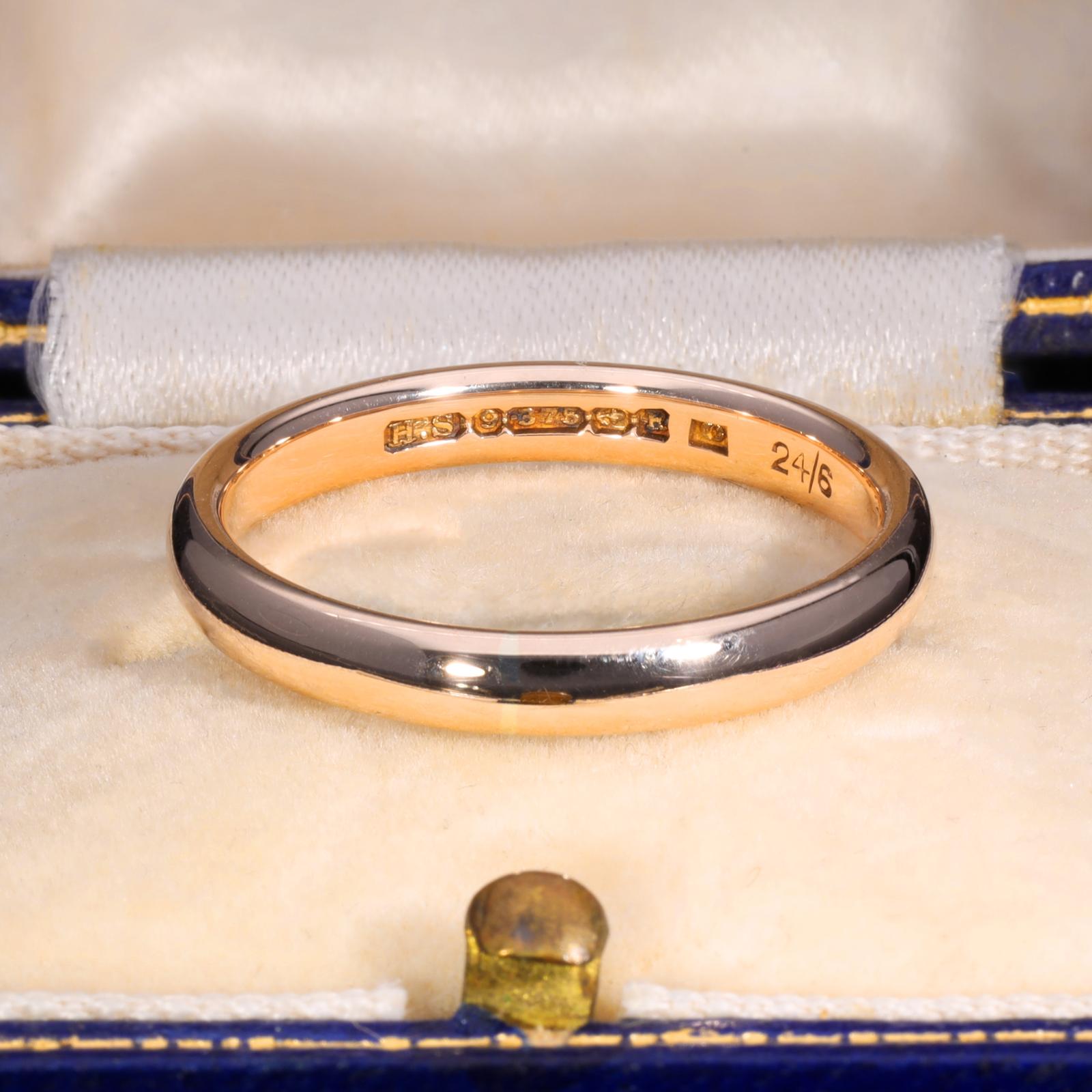 The Vintage 1932 9ct Rose Gold Wedding Ring (1 of 1)